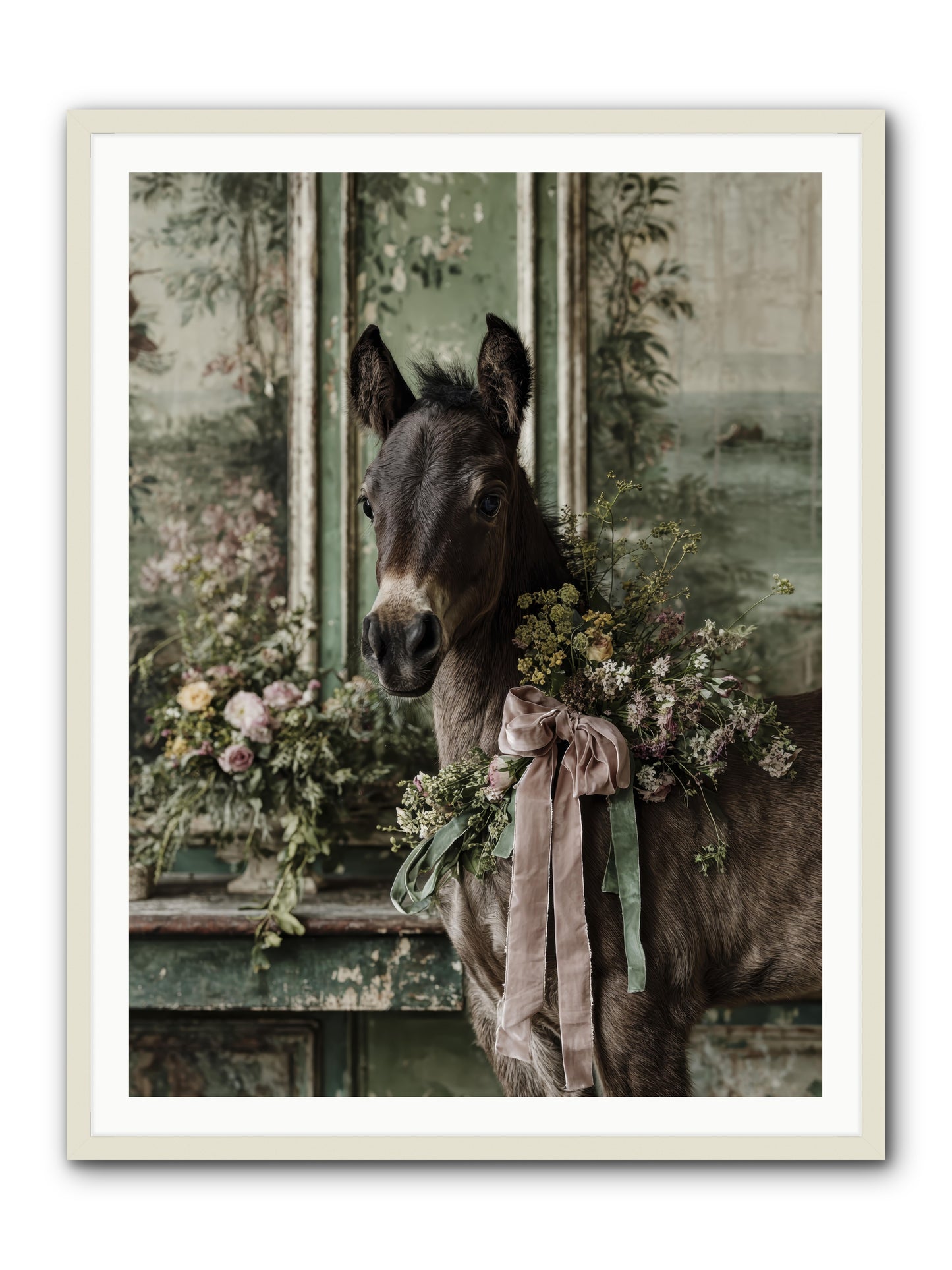 Bergman -- Framed Print - White 36x48