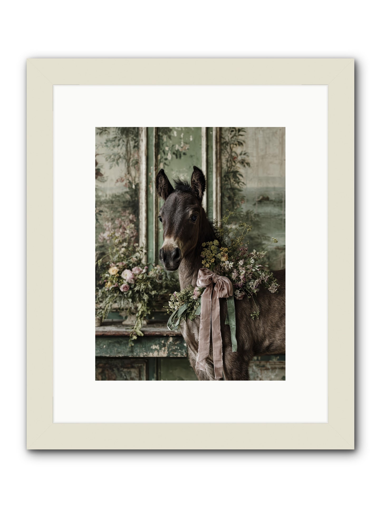 Bergman -- Framed Print - White 9x12