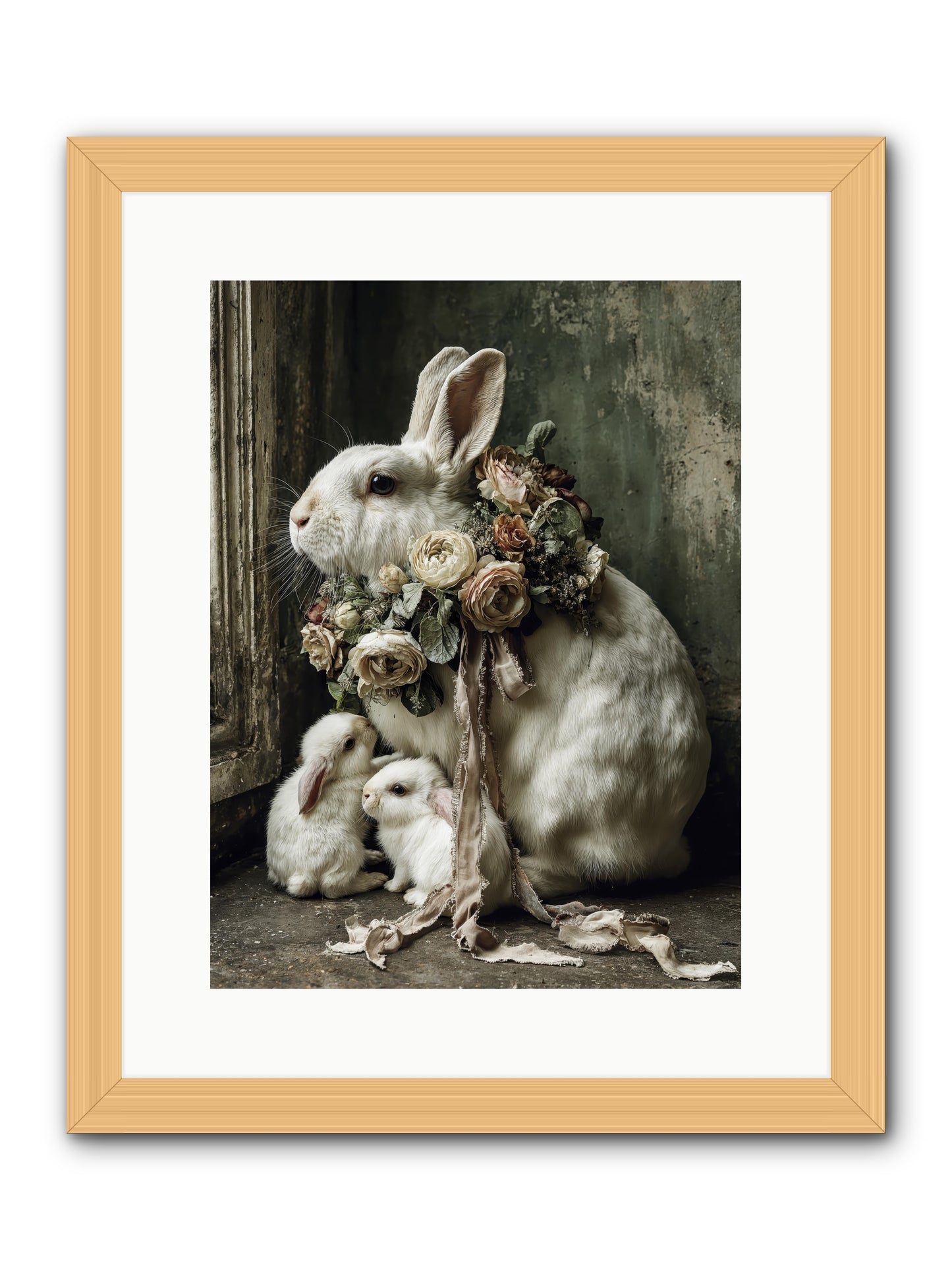 Bernadette -- Framed Print - Natural 12x16