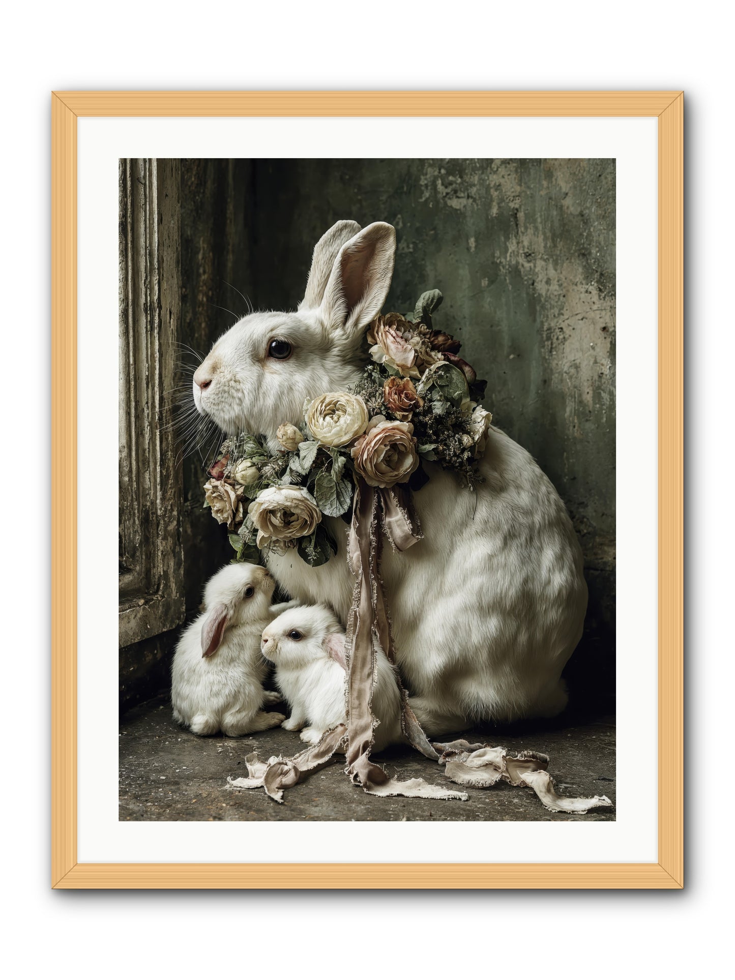 Bernadette -- Framed Print - Natural 24x32