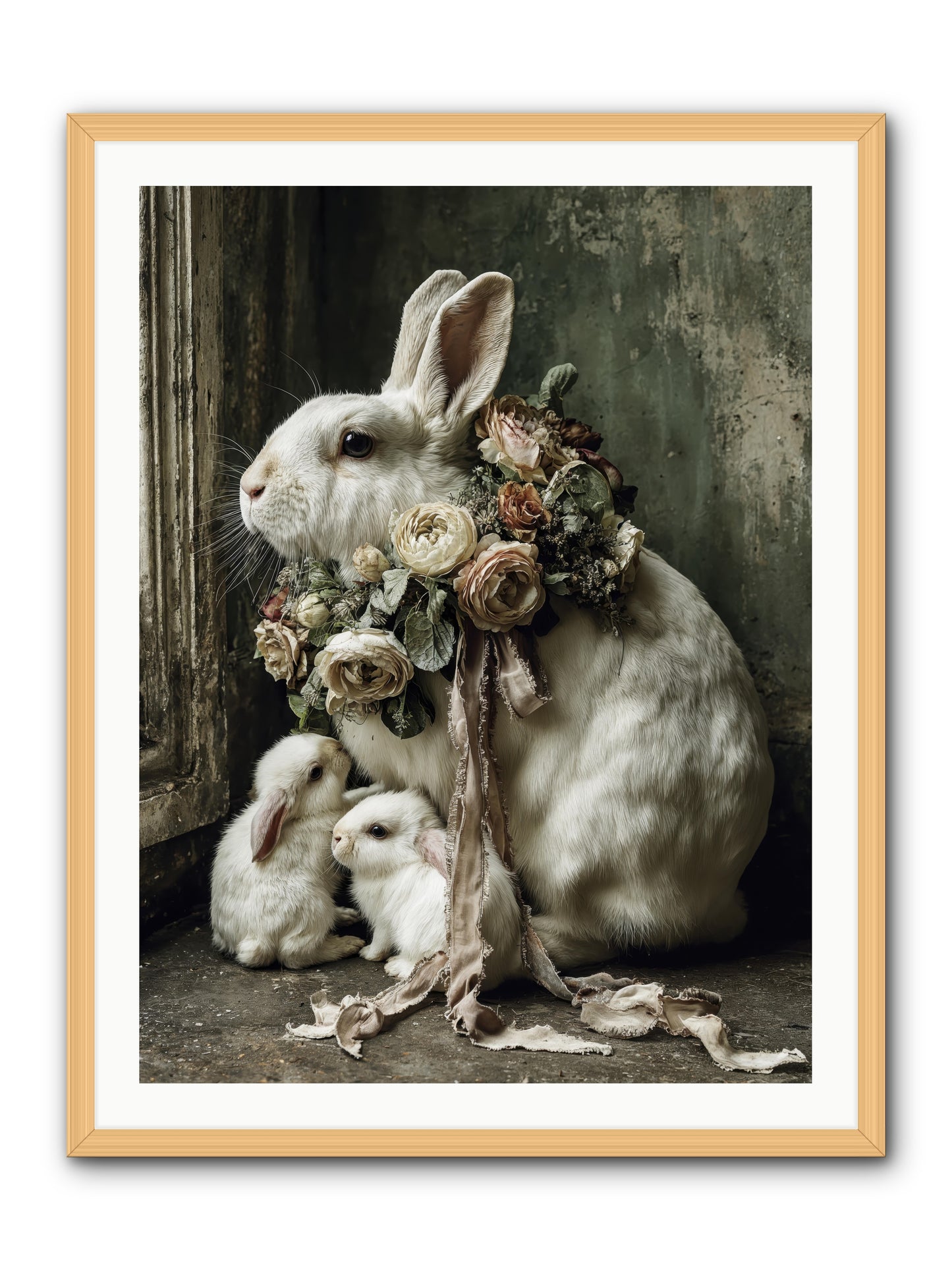 Bernadette -- Framed Print - Natural 30x40