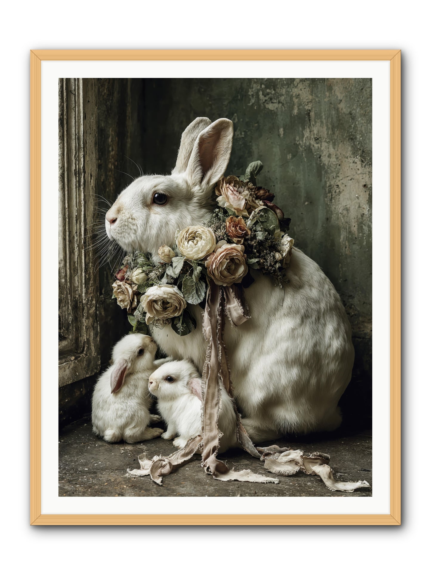 Bernadette -- Framed Print - Natural 36x48