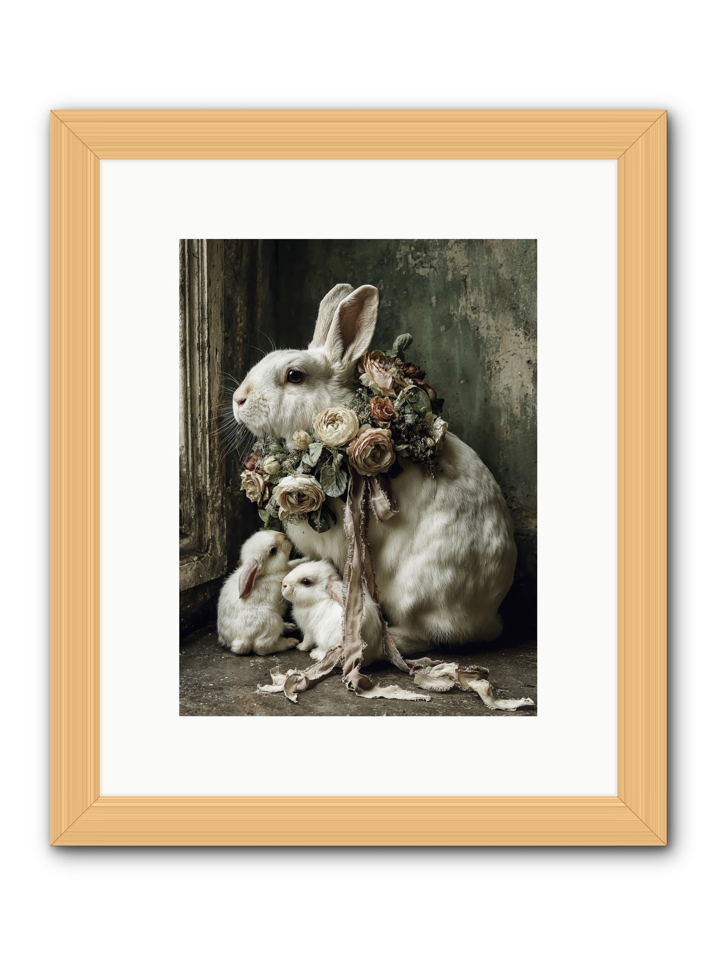 Bernadette -- Framed Print - Natural 9x12