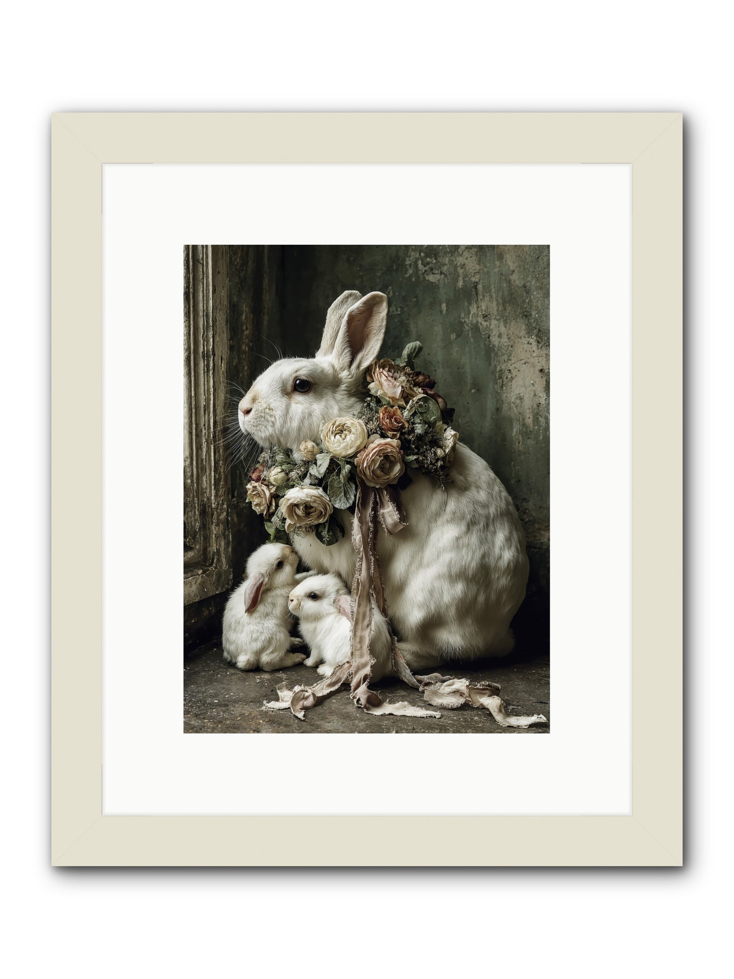 Bernadette -- Framed Print - White 9x12