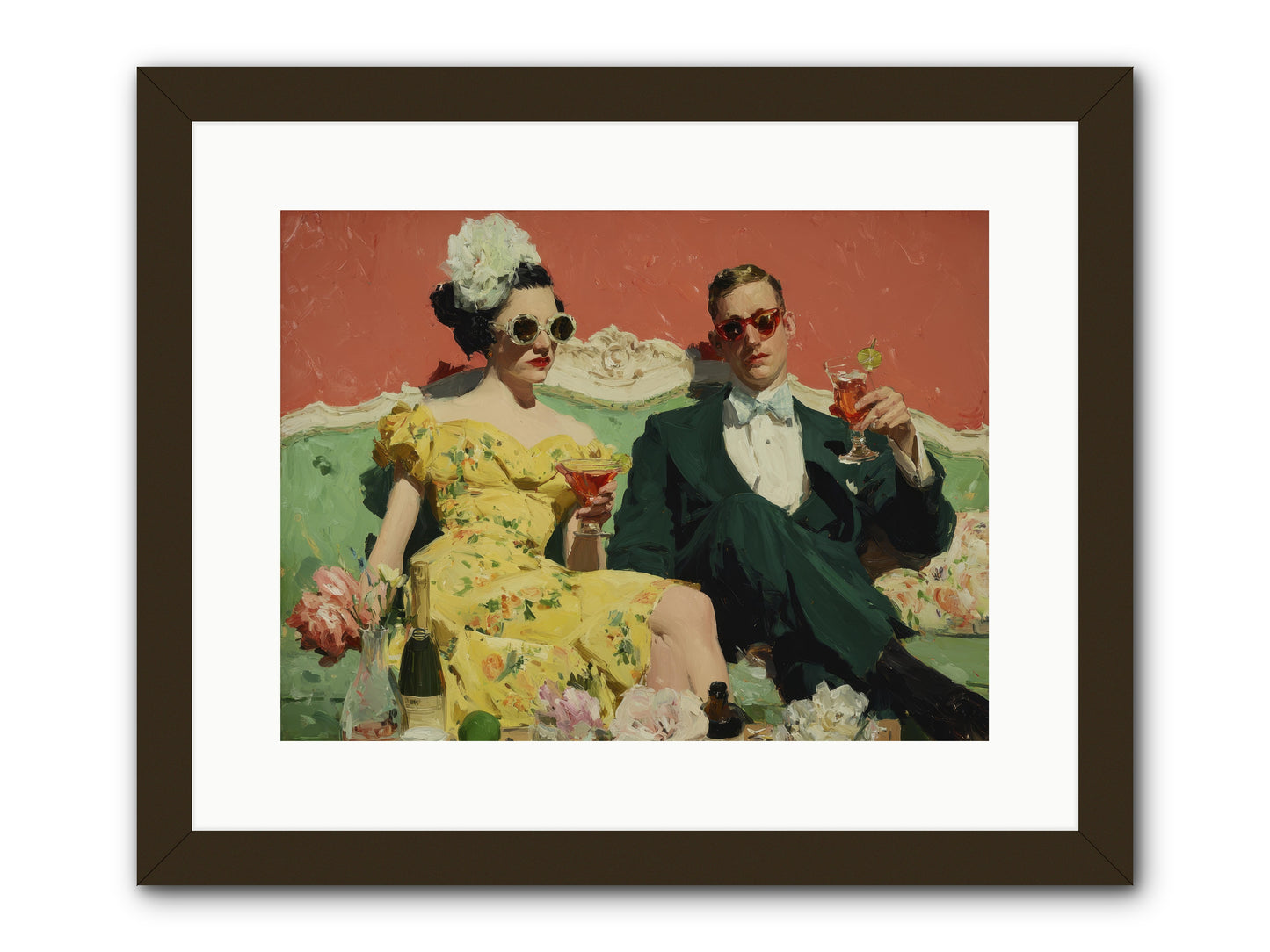 Best Company -- Framed Print - Black 16x12