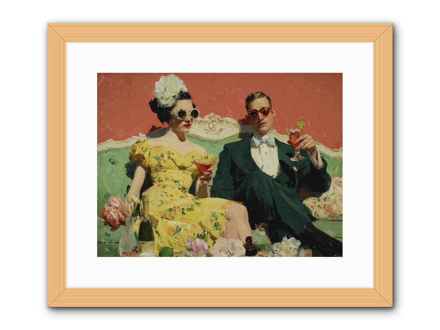 Best Company -- Framed Print - Natural 16x12