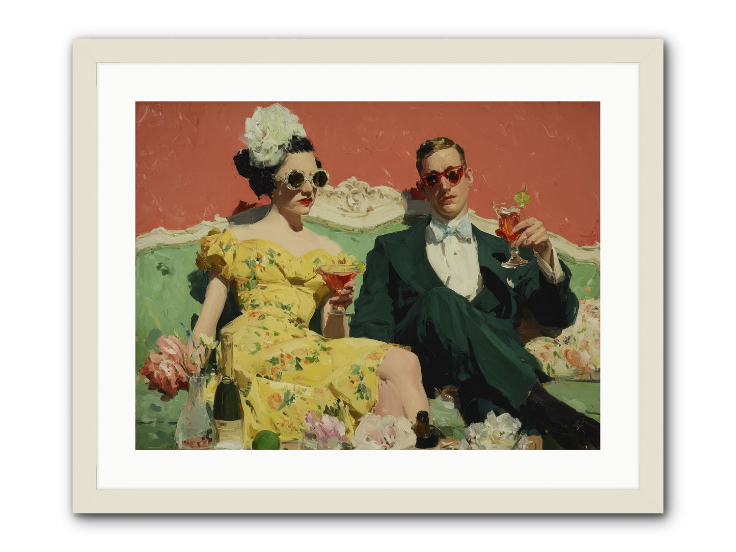 Best Company -- Framed Print - White 24x18