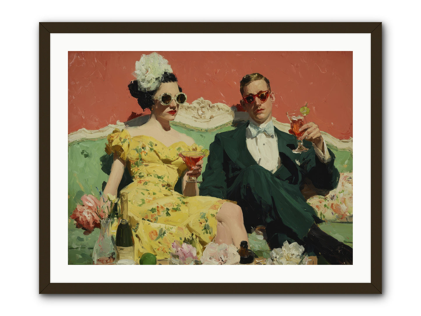 Best Company -- Framed Print - Black 32x24
