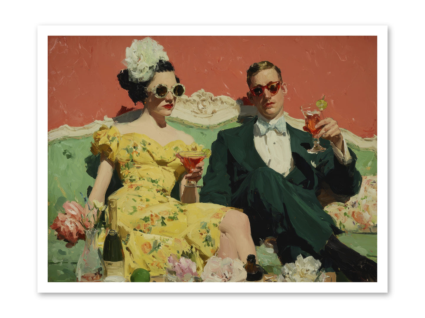 Best Company -- Loose Canvas Print 32x24