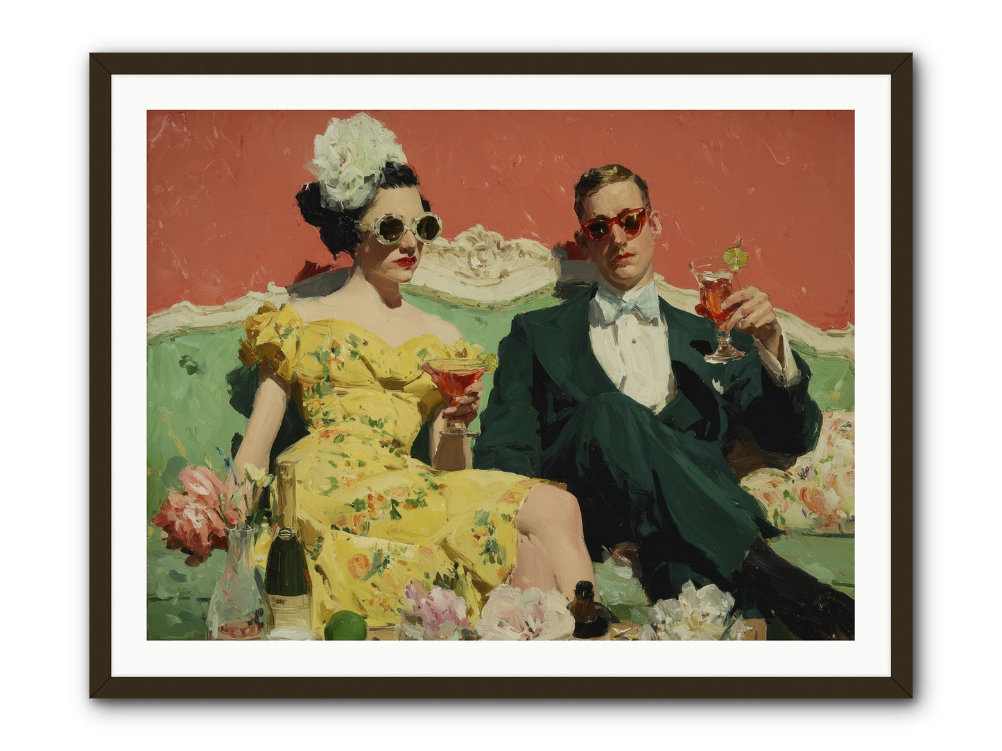 Best Company -- Framed Print - Black 40x30