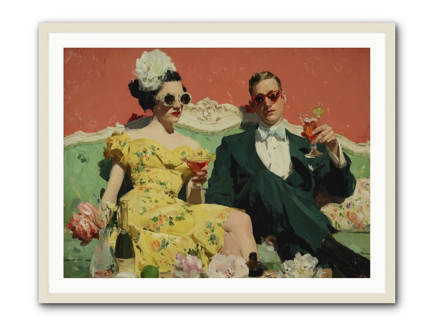 Best Company -- Framed Print - White 40x30