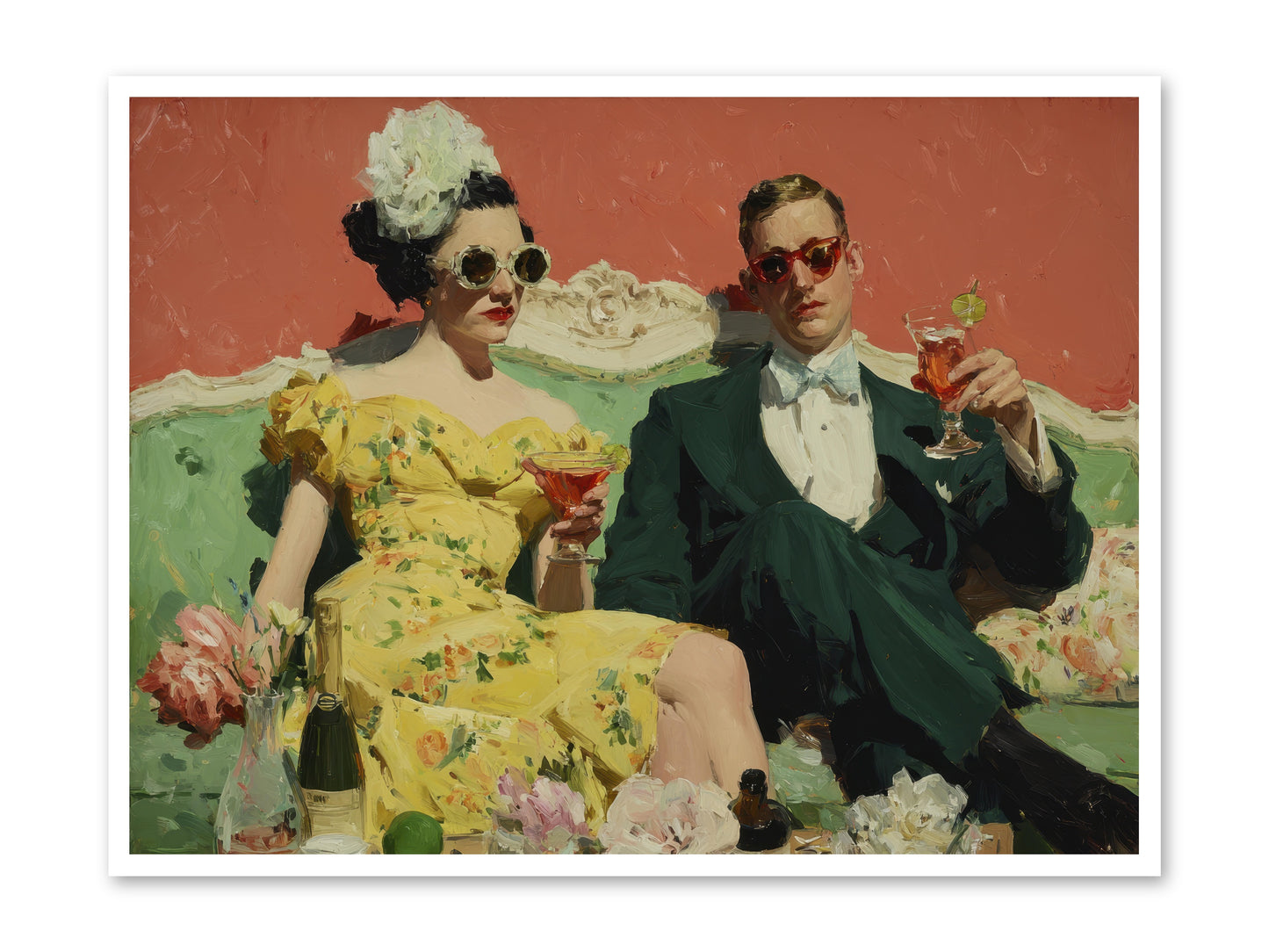 Best Company -- Loose Canvas Print 48x36