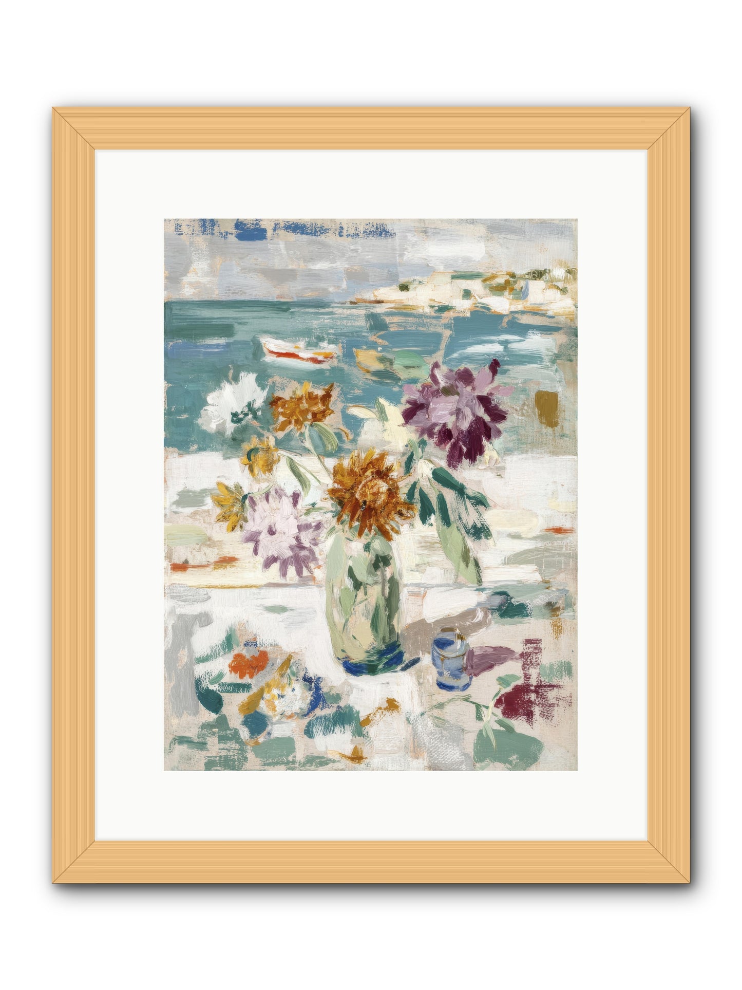 Between Blossom and Belonging -- Framed Print - Natural 12x16