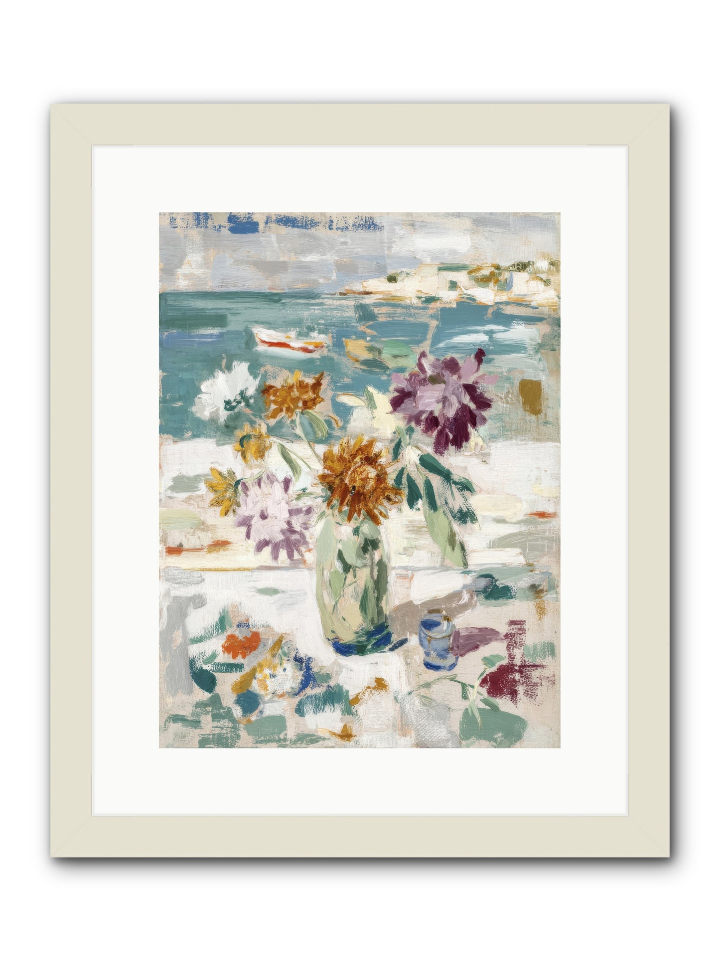 Between Blossom and Belonging -- Framed Print - White 12x16