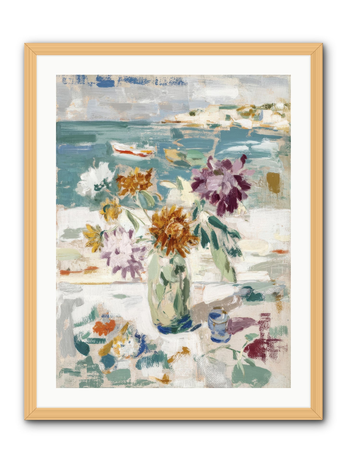 Between Blossom and Belonging -- Framed Print - Natural 24x32