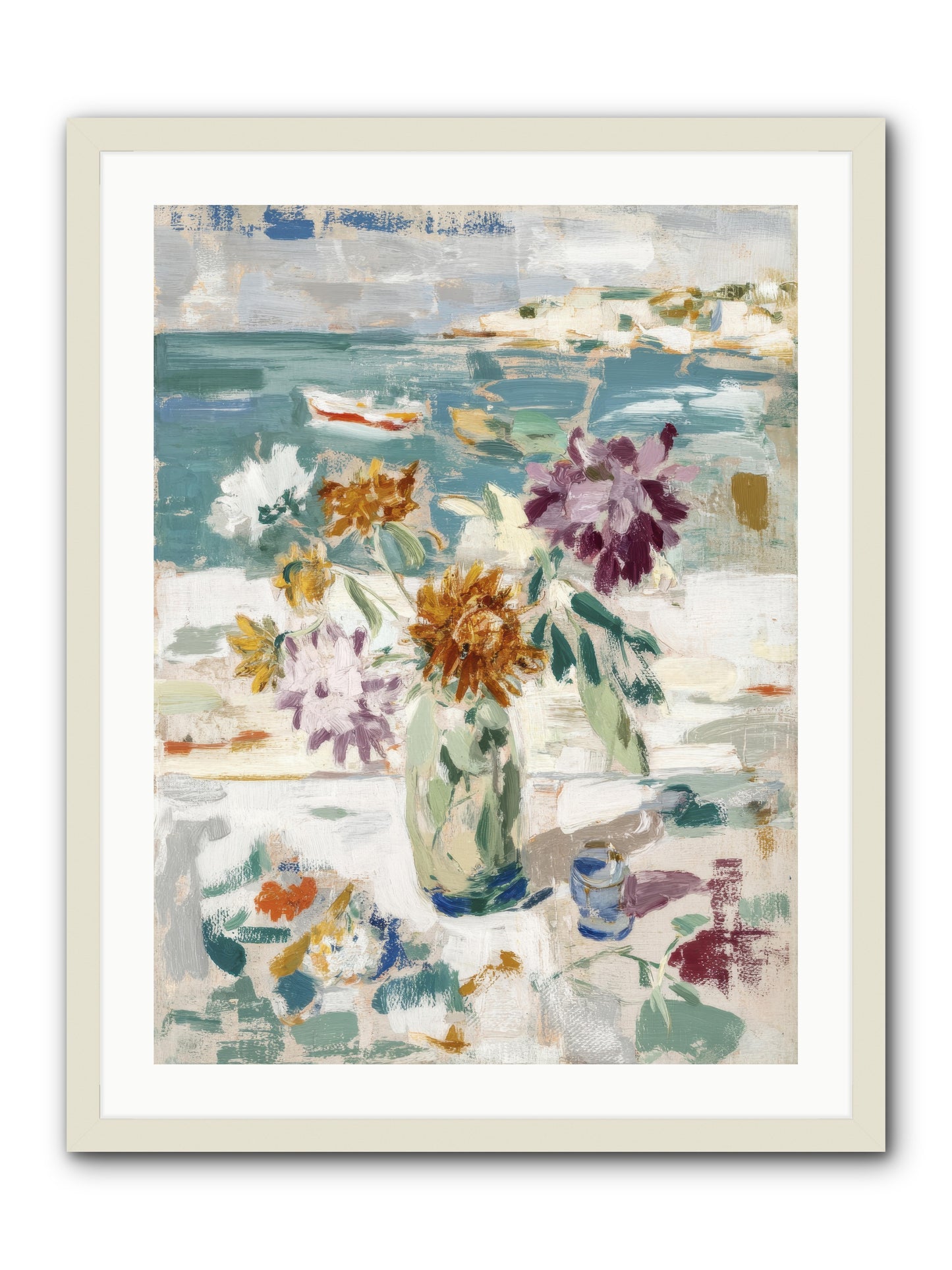 Between Blossom and Belonging -- Framed Print - White 24x32