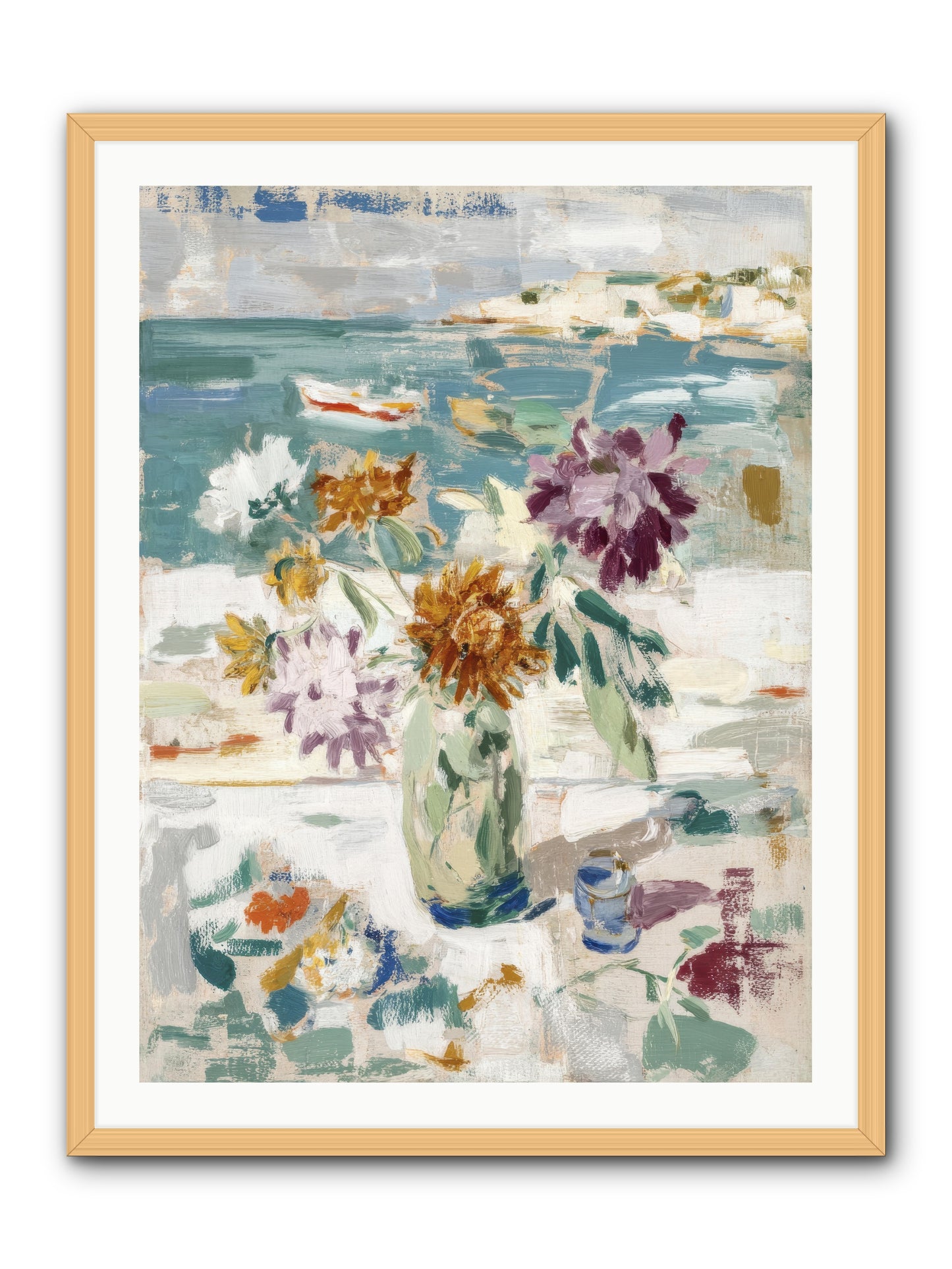 Between Blossom and Belonging -- Framed Print - Natural 30x40