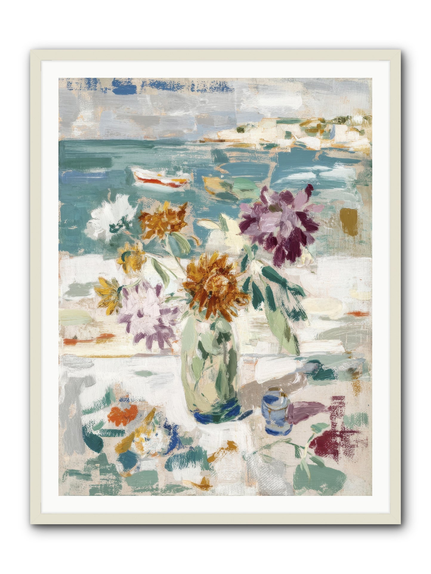 Between Blossom and Belonging -- Framed Print - White 36x48