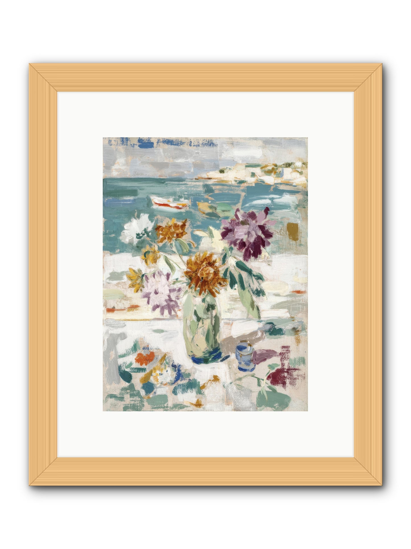 Between Blossom and Belonging -- Framed Print - Natural 9x12