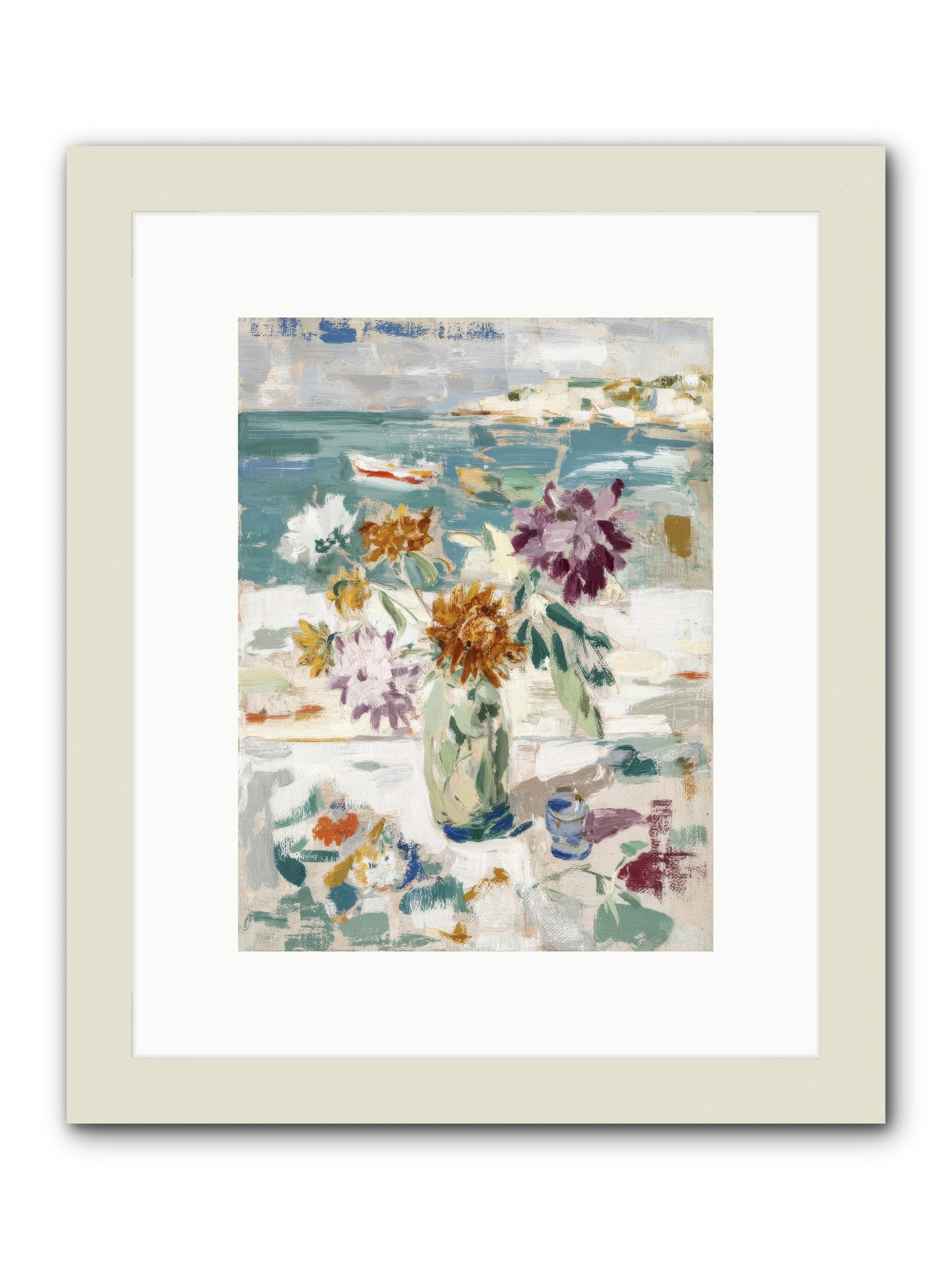 Between Blossom and Belonging -- Framed Print - White 9x12