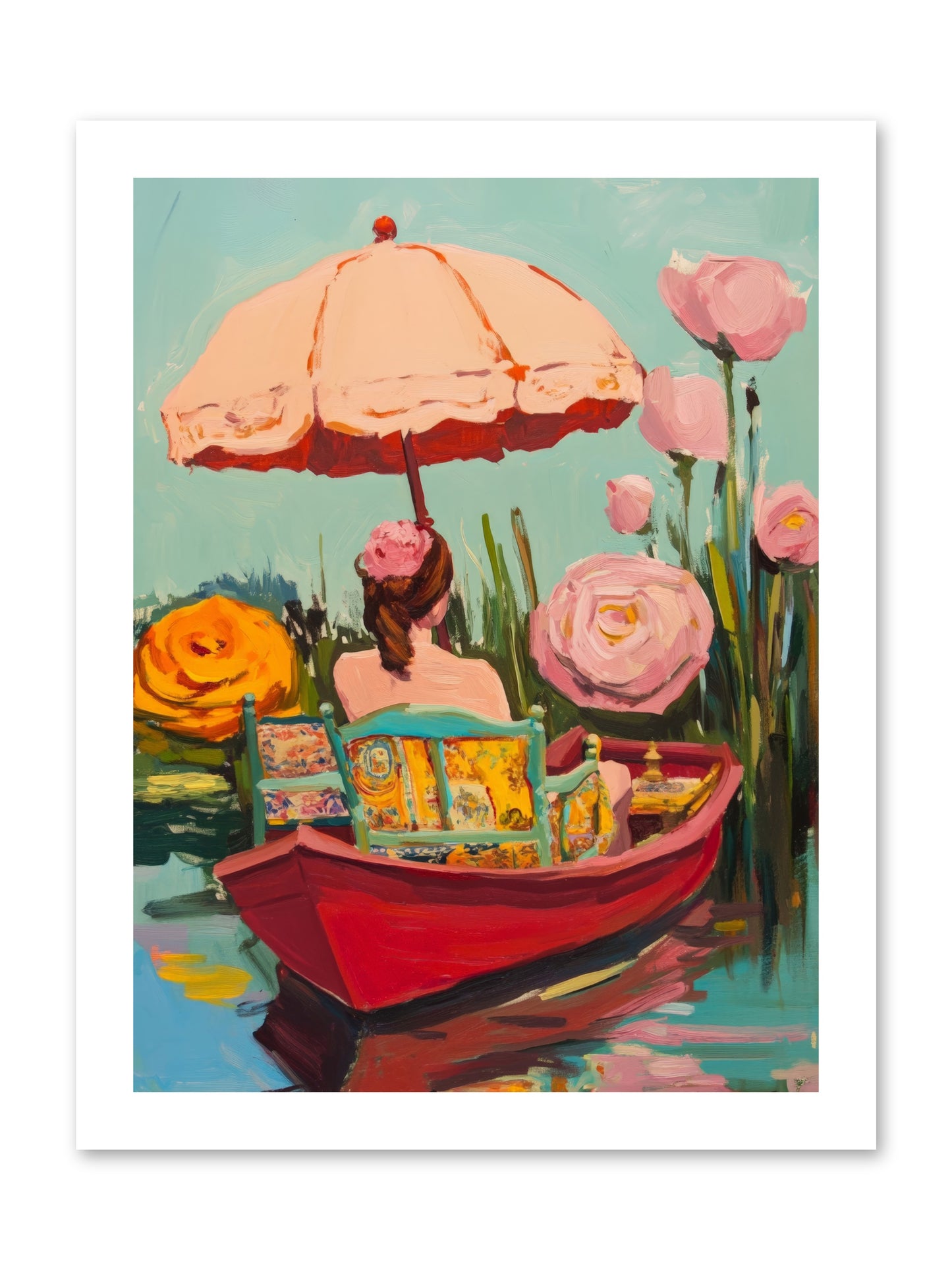 Between Blue BanksRez2 -- Loose Canvas Print 12x16