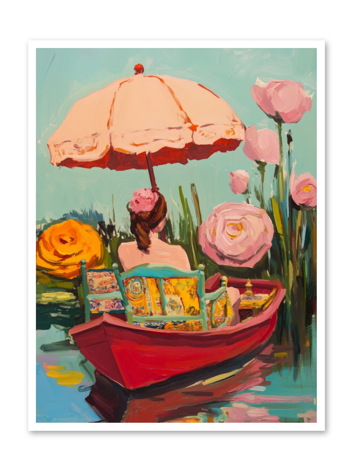 Between Blue BanksRez2 -- Loose Canvas Print 36x48