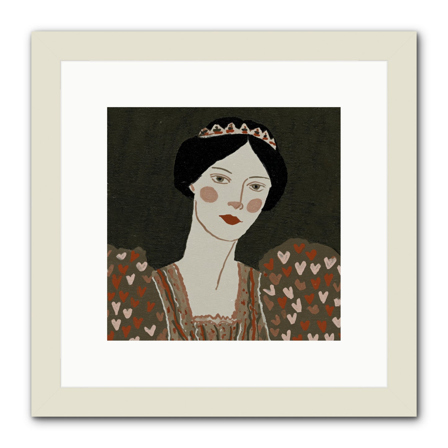 Between Desire And Devotion -- Framed Print - White 10x10
