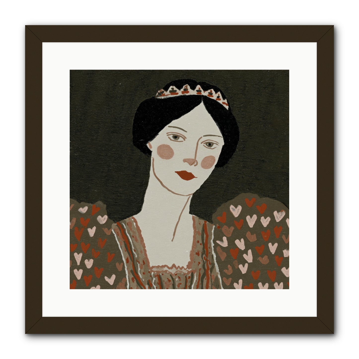 Between Desire And Devotion -- Framed Print - Black 16x16