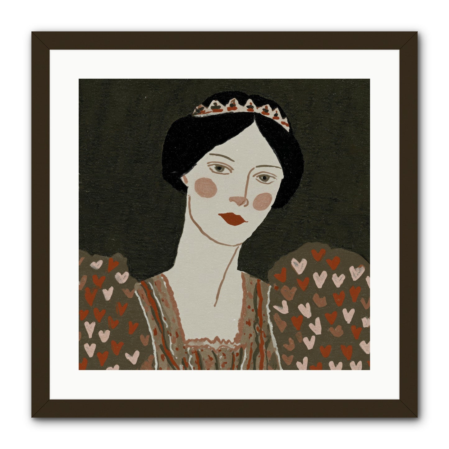 Between Desire And Devotion -- Framed Print - Black 20x20