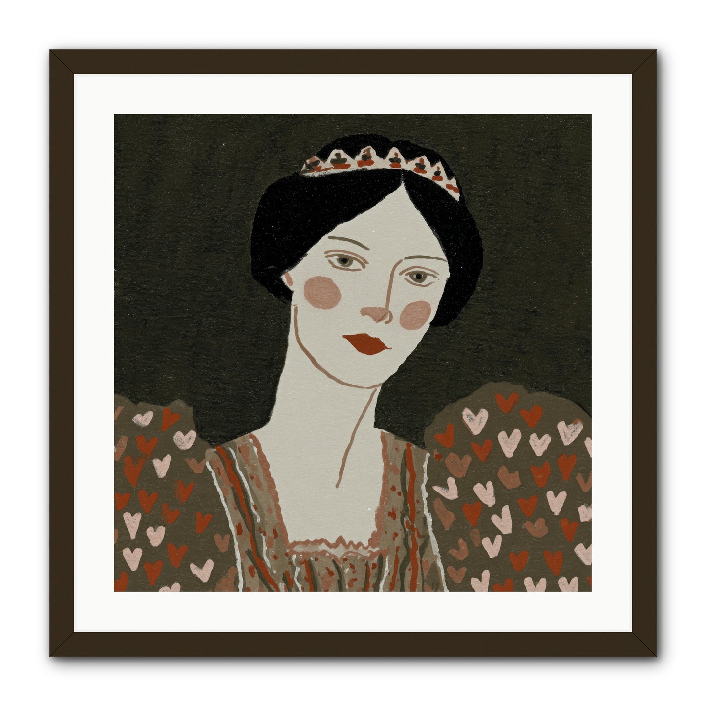 Between Desire And Devotion -- Framed Print - Black 24x24