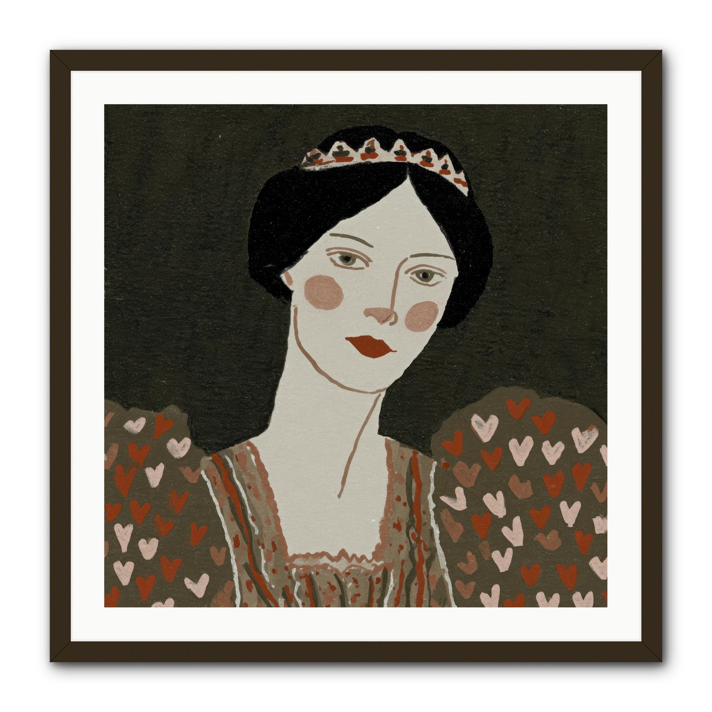 Between Desire And Devotion -- Framed Print - Black 30x30