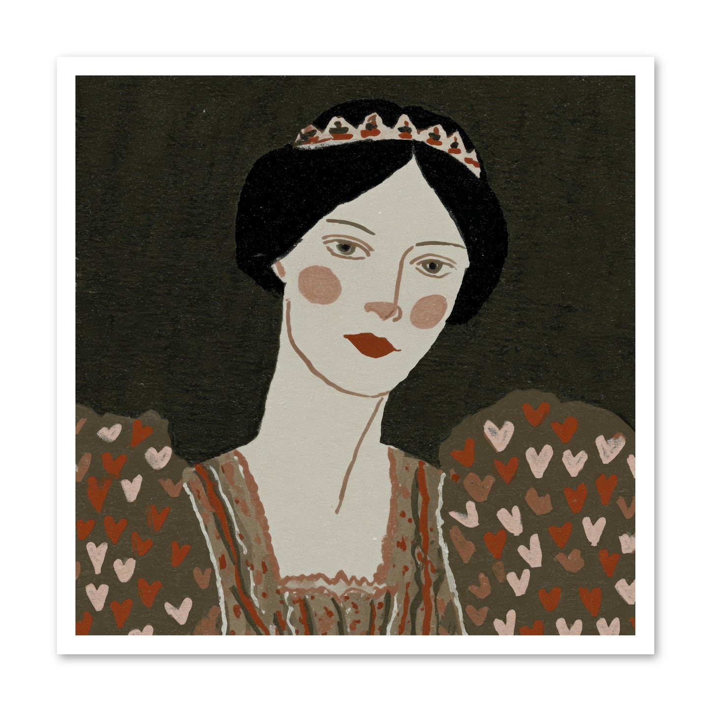 Between Desire And Devotion -- Loose Canvas Print 30x30