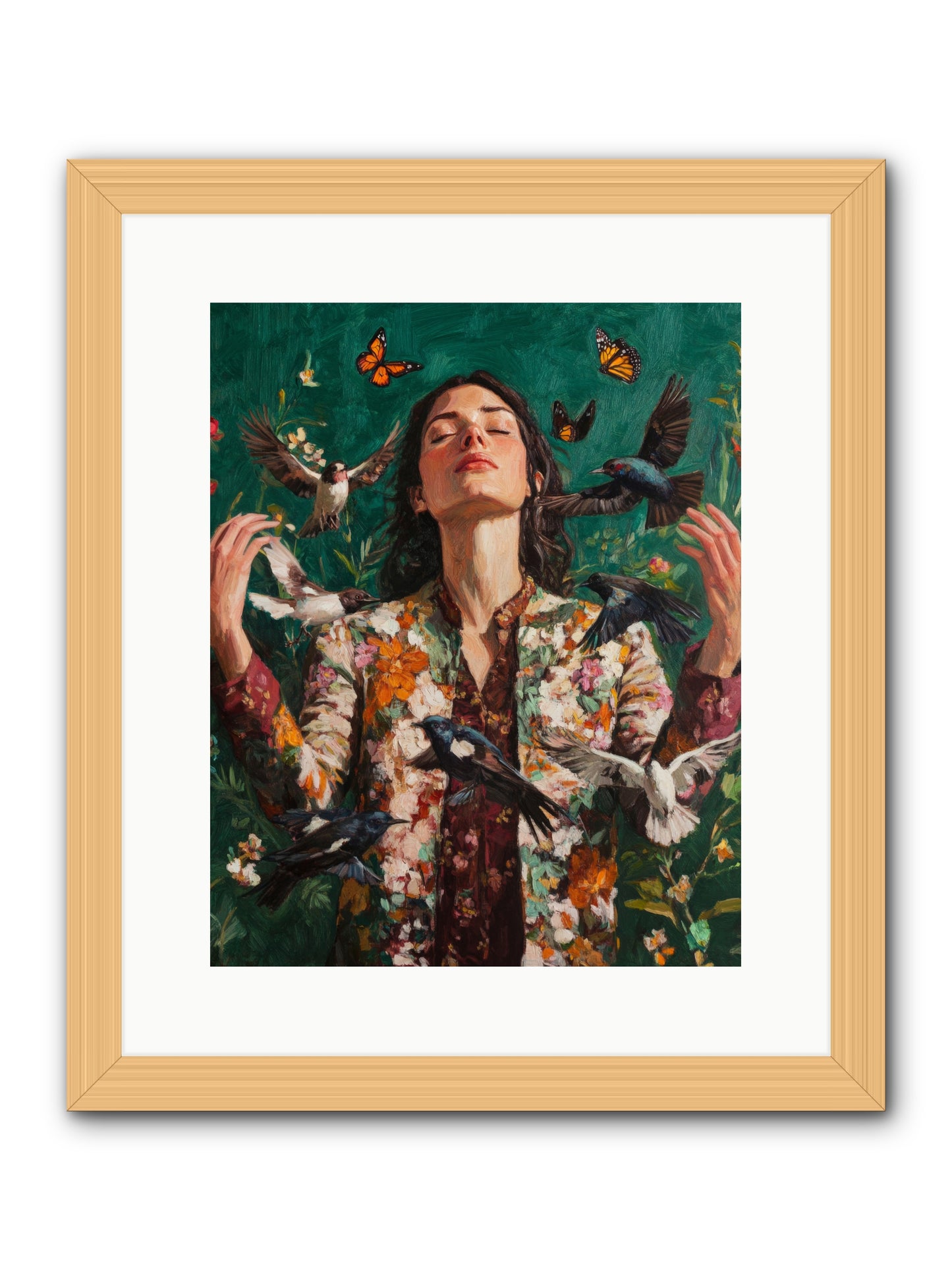 Between Earth And Air -- Framed Print - Natural 12x15