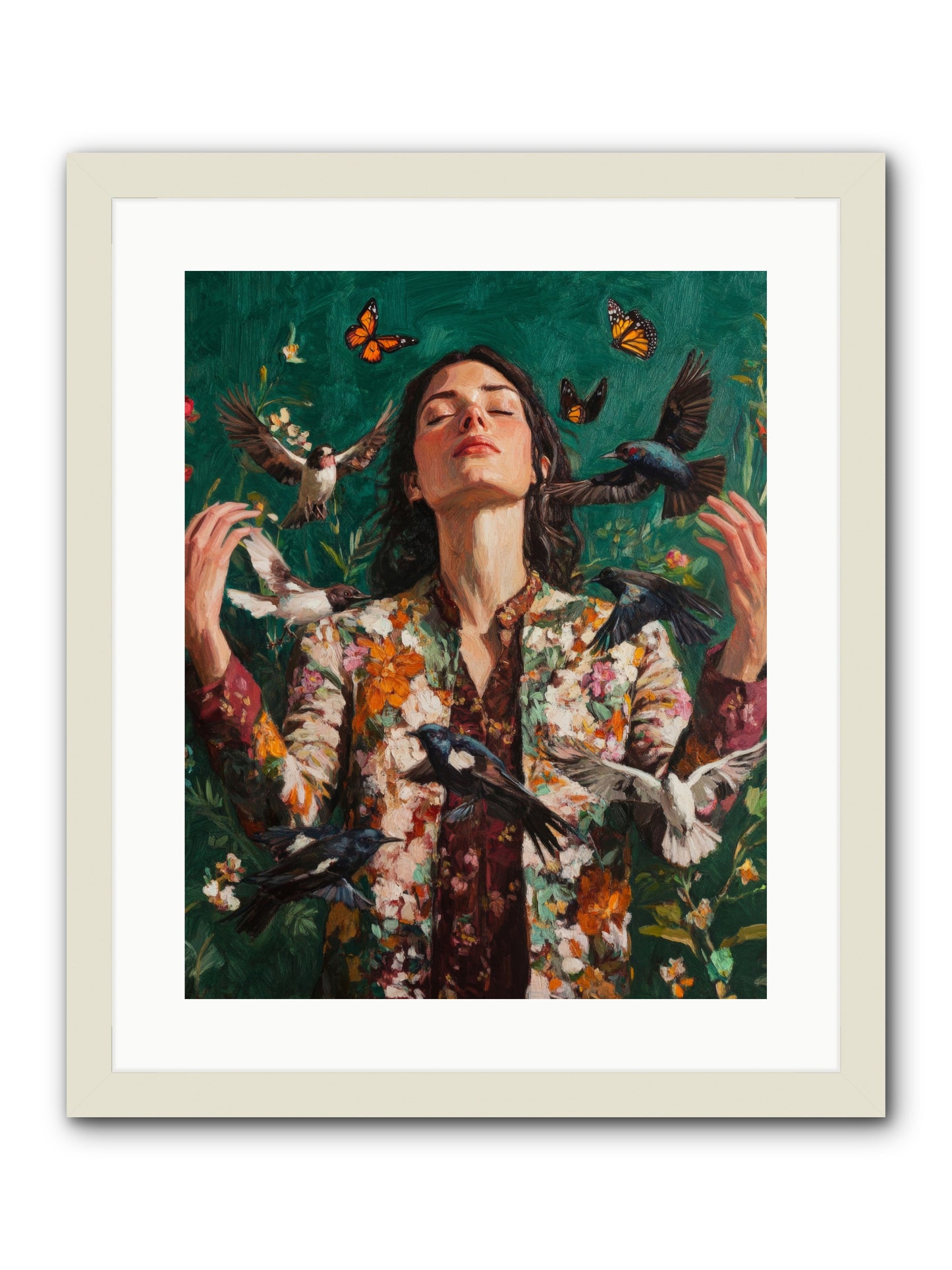 Between Earth And Air -- Framed Print - White 16x20
