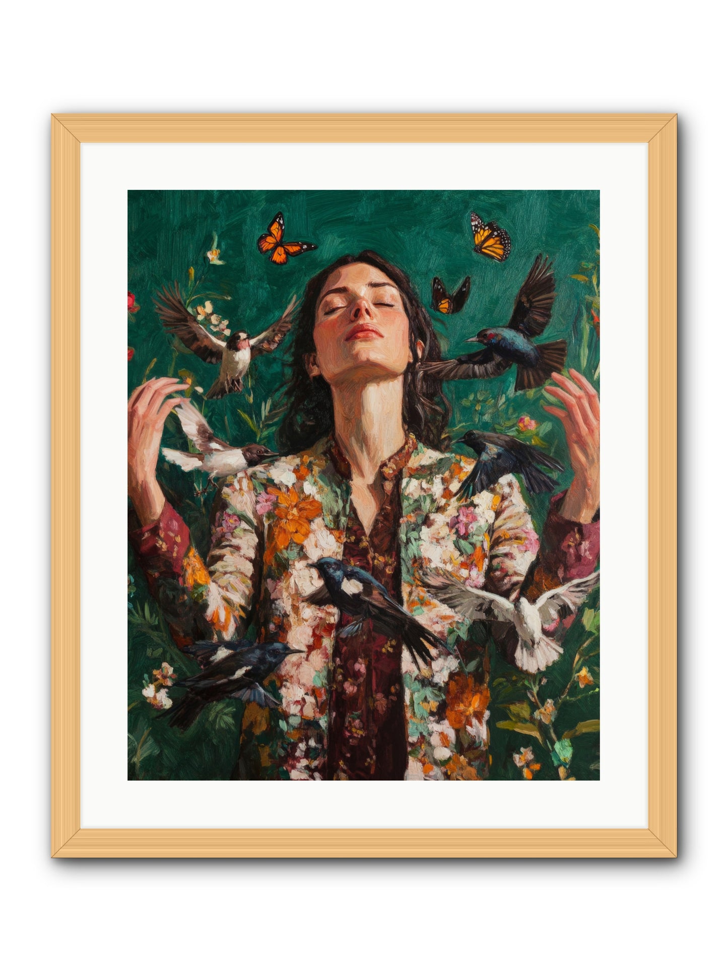 Between Earth And Air -- Framed Print - Natural 20x25