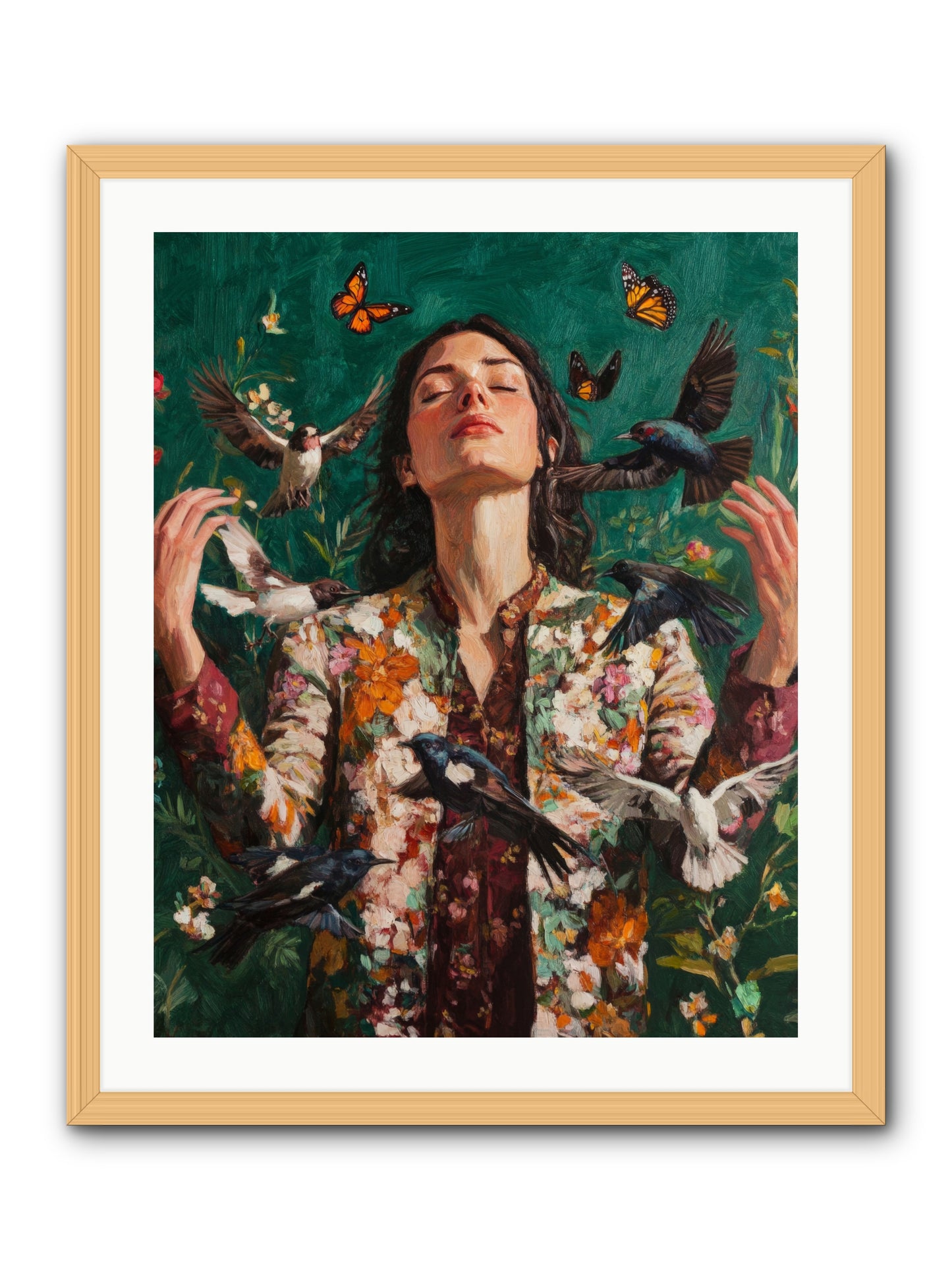 Between Earth And Air -- Framed Print - Natural 24x30