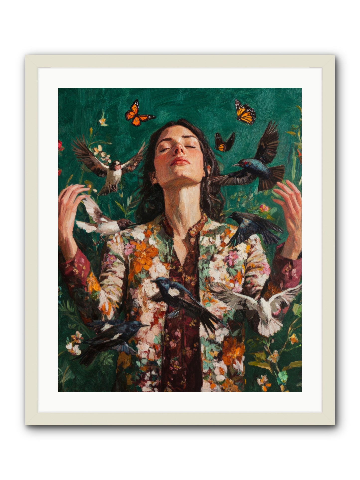 Between Earth And Air -- Framed Print - White 24x30