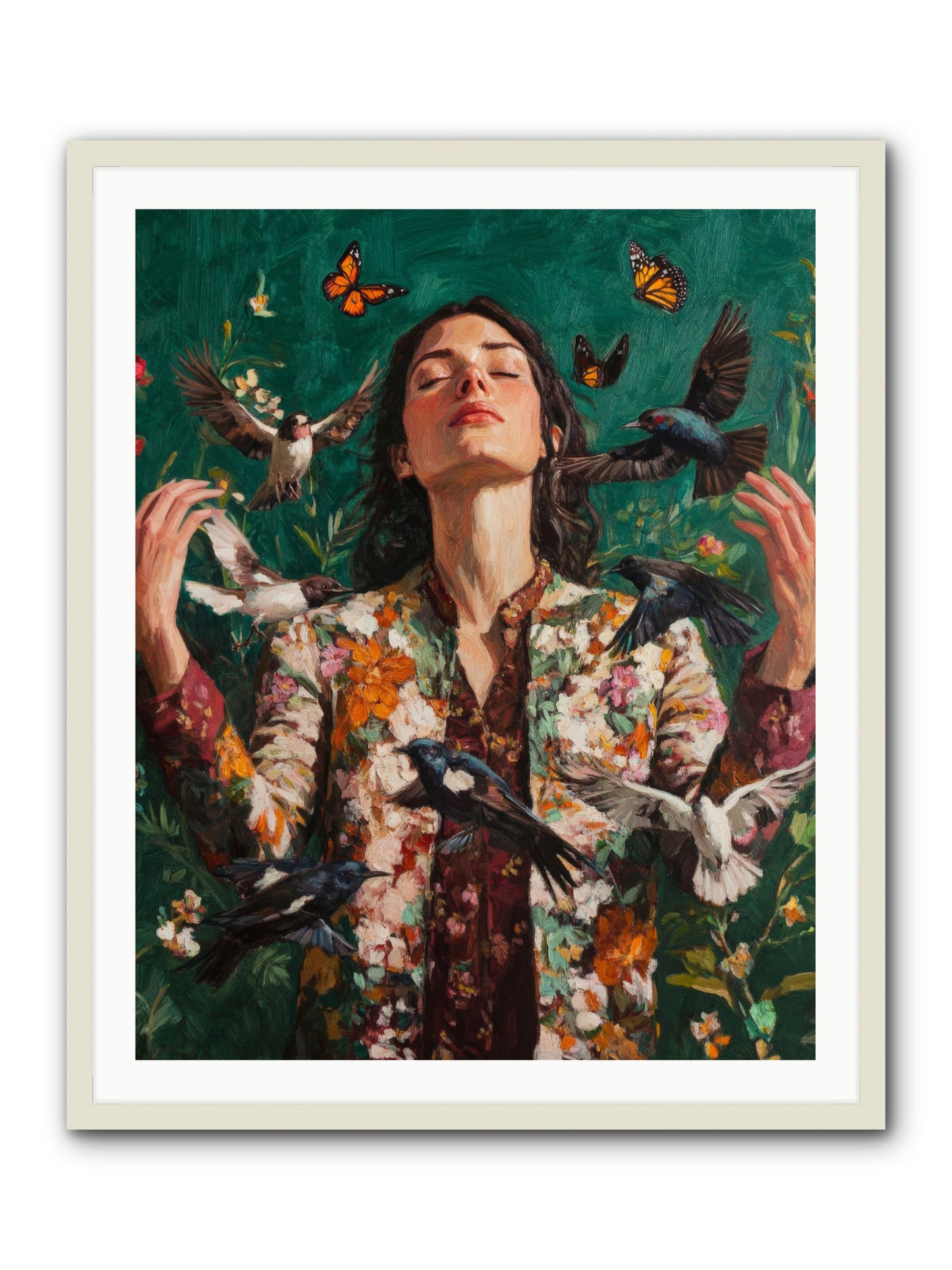 Between Earth And Air -- Framed Print - White 32x40