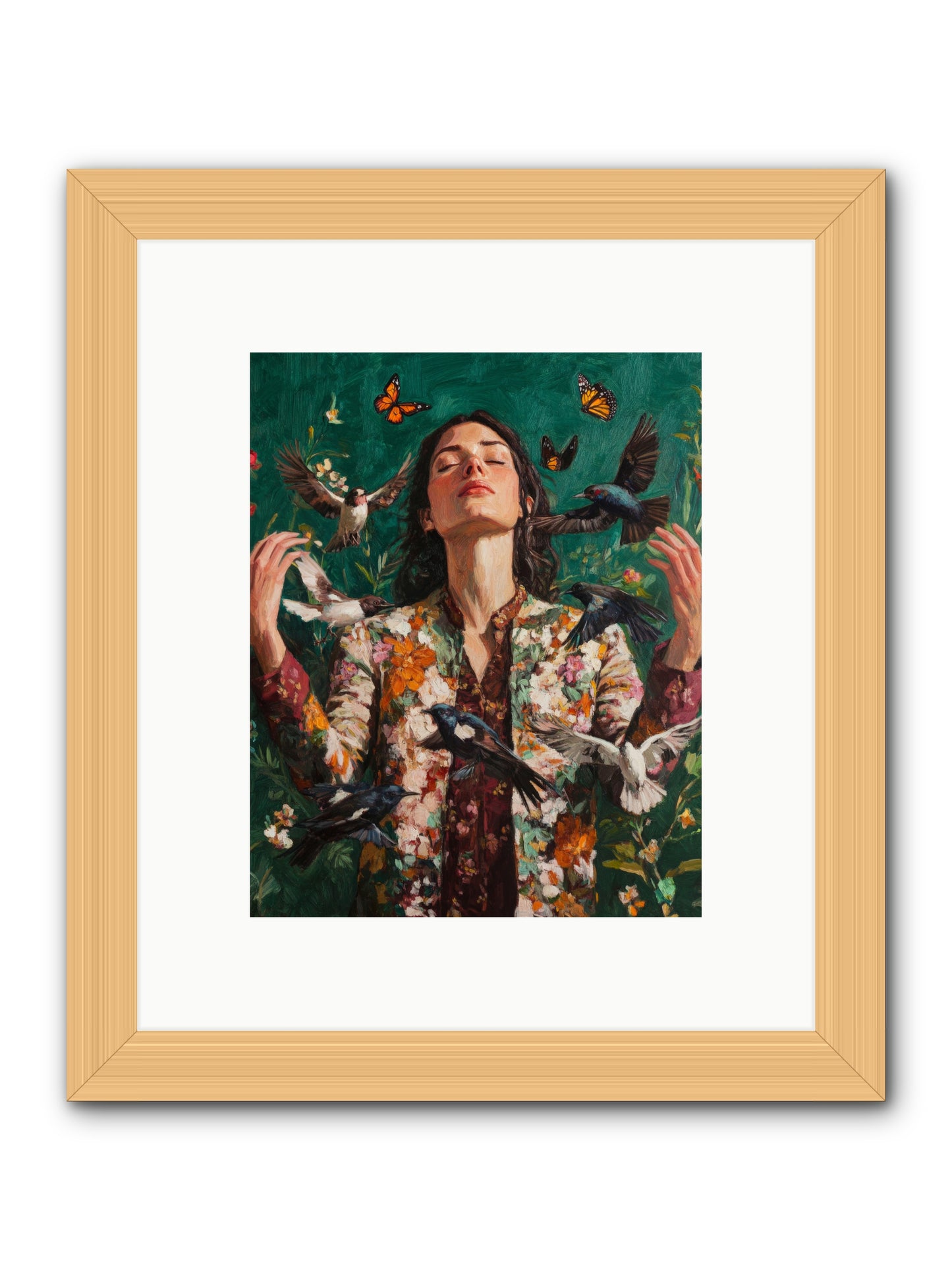 Between Earth And Air -- Framed Print - Natural 8x10