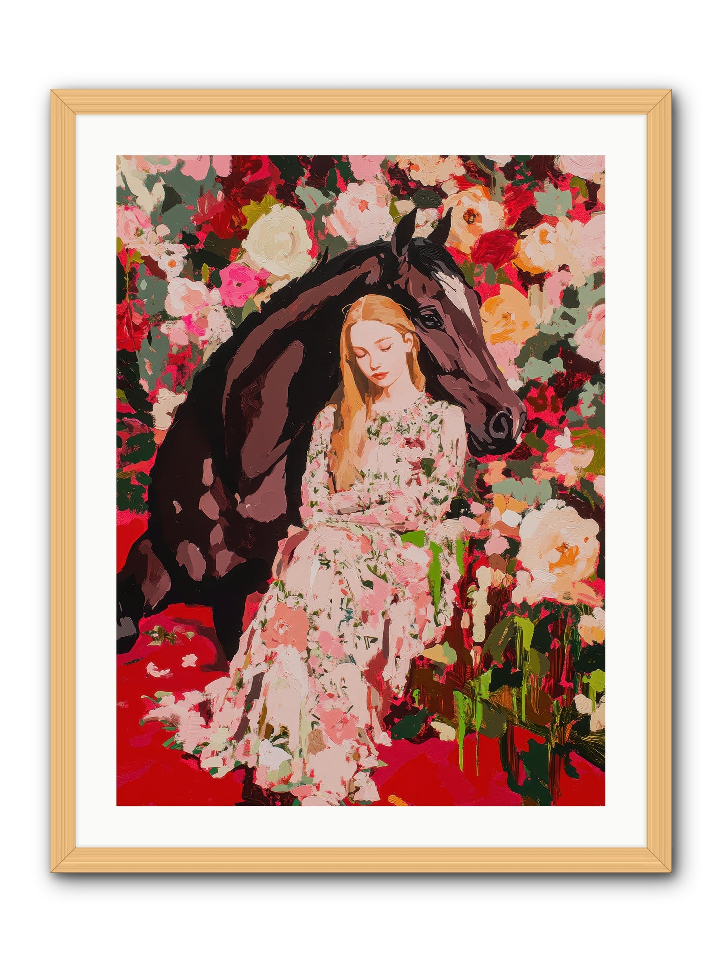 Between Earth and Sky -- Framed Print - Natural 24x32