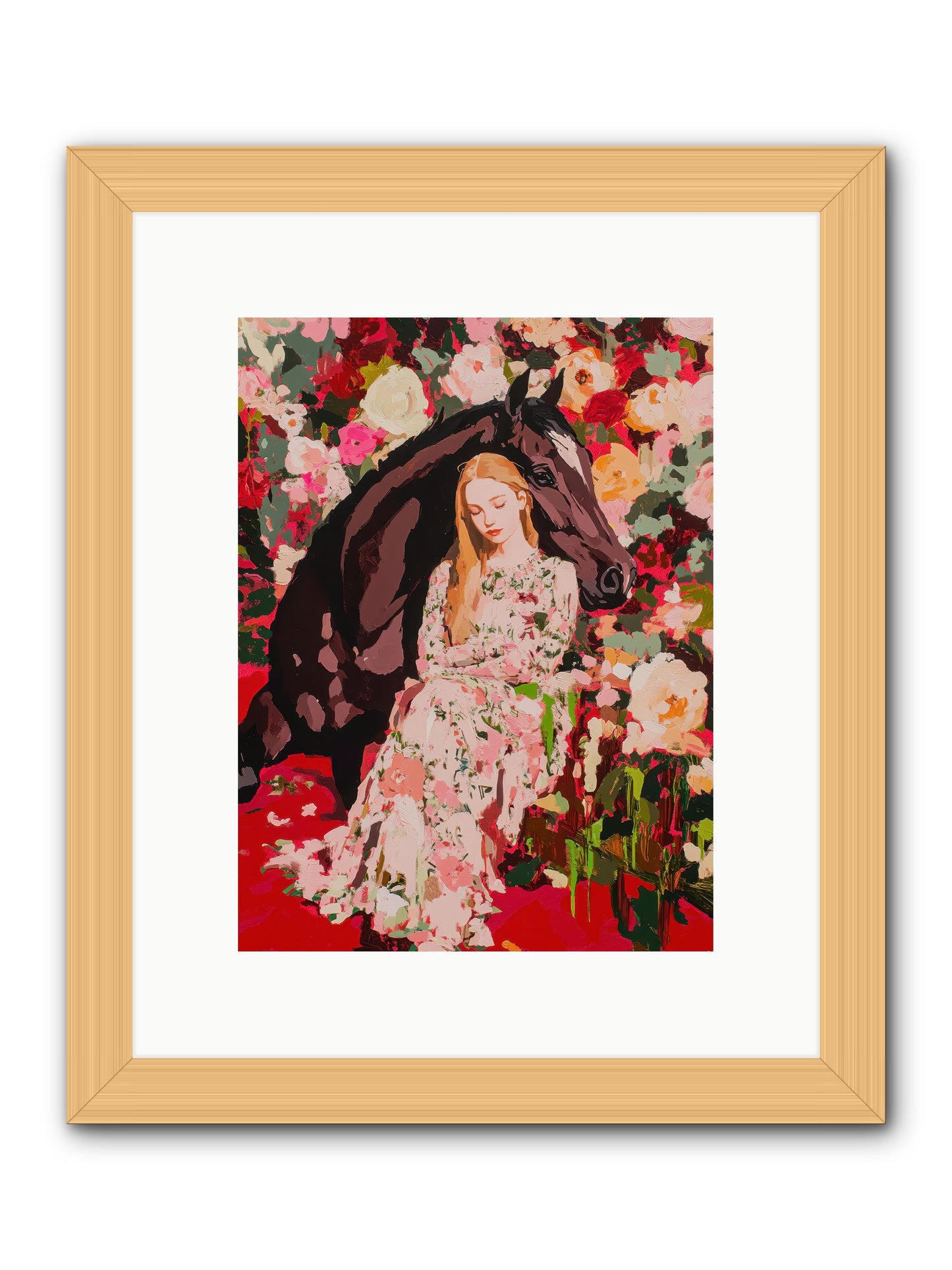 Between Earth and Sky -- Framed Print - Natural 9x12