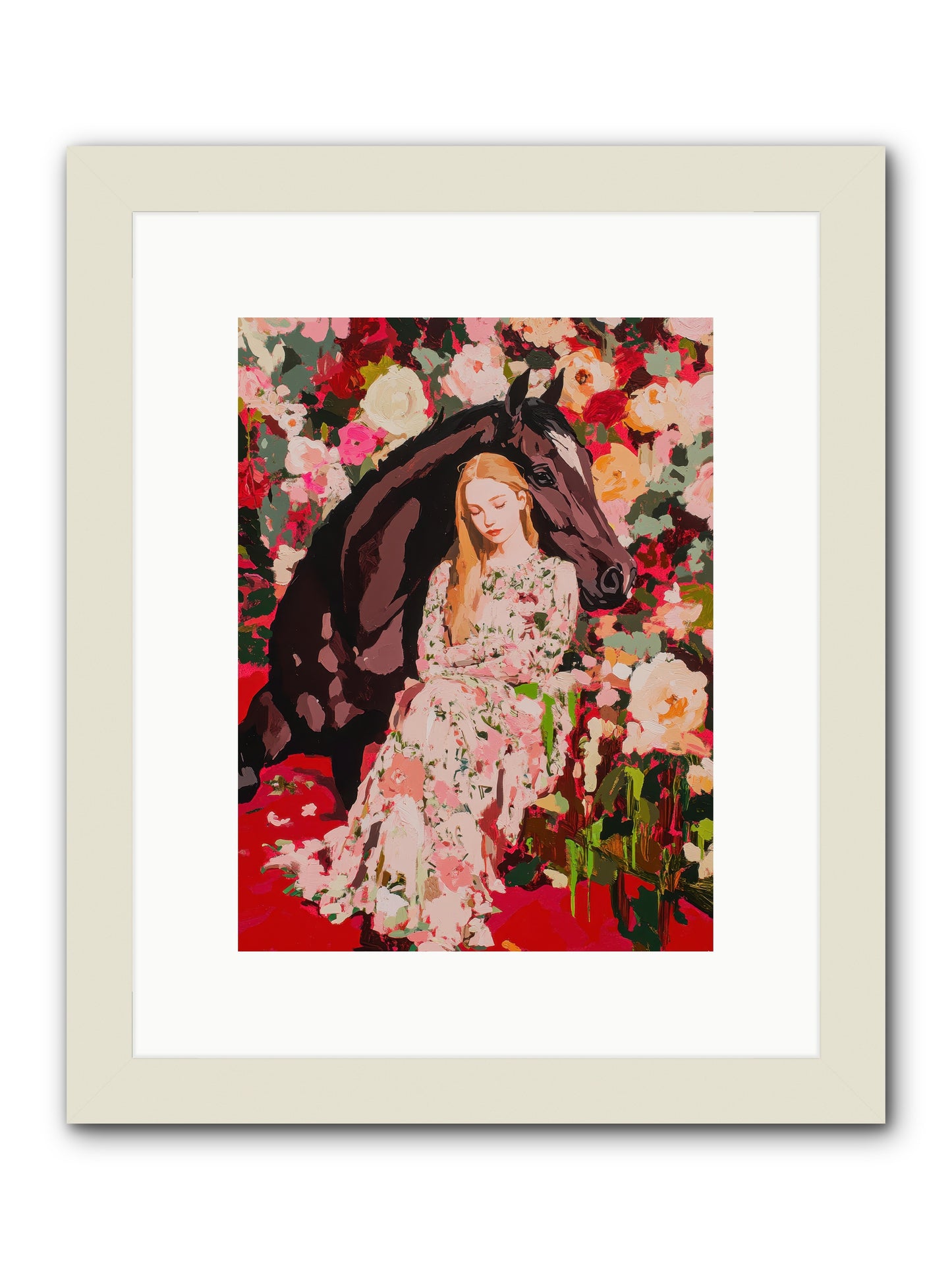 Between Earth and Sky -- Framed Print - White 9x12