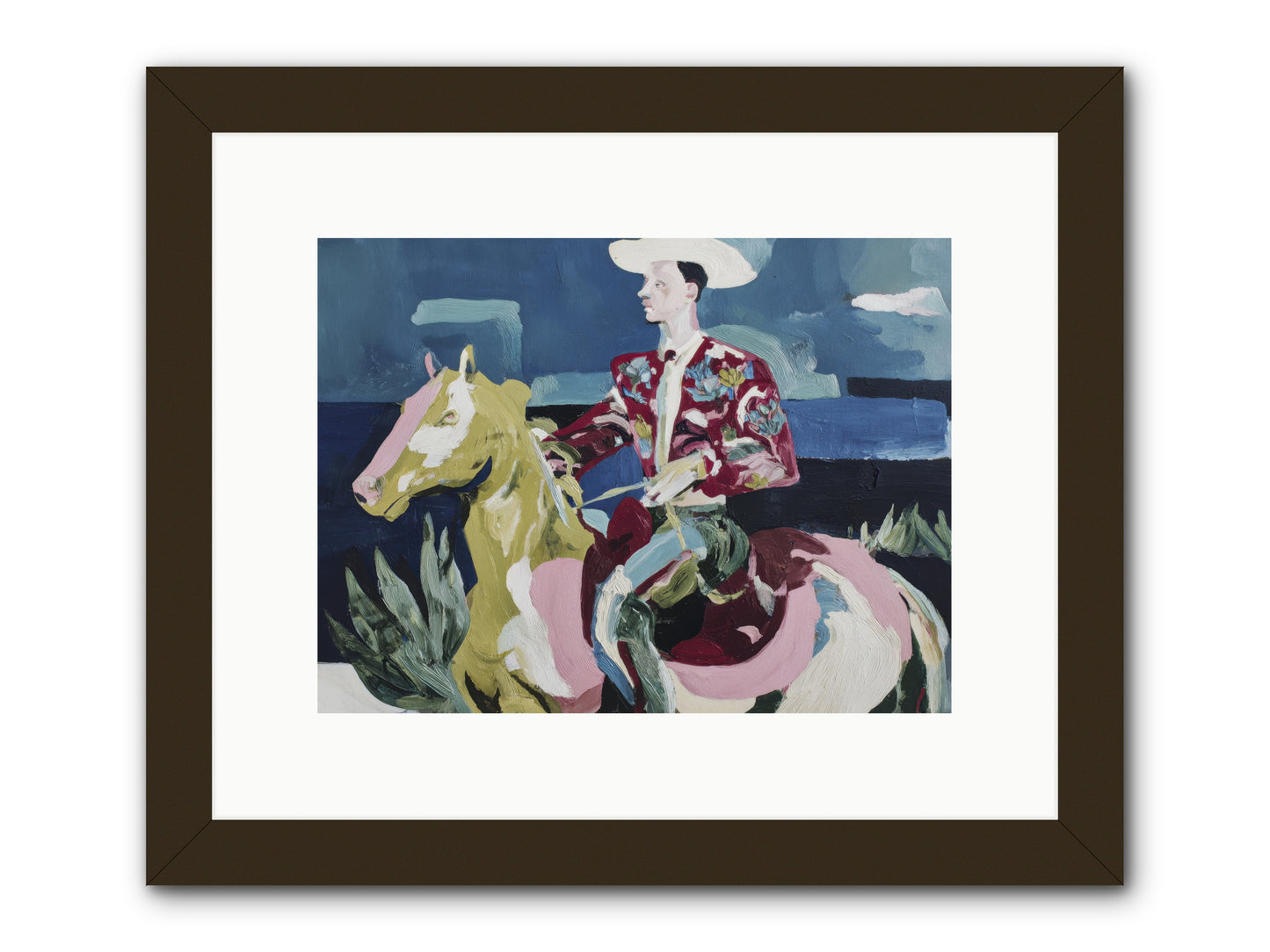 Between Land and Sea -- Framed Print - Black 12x9