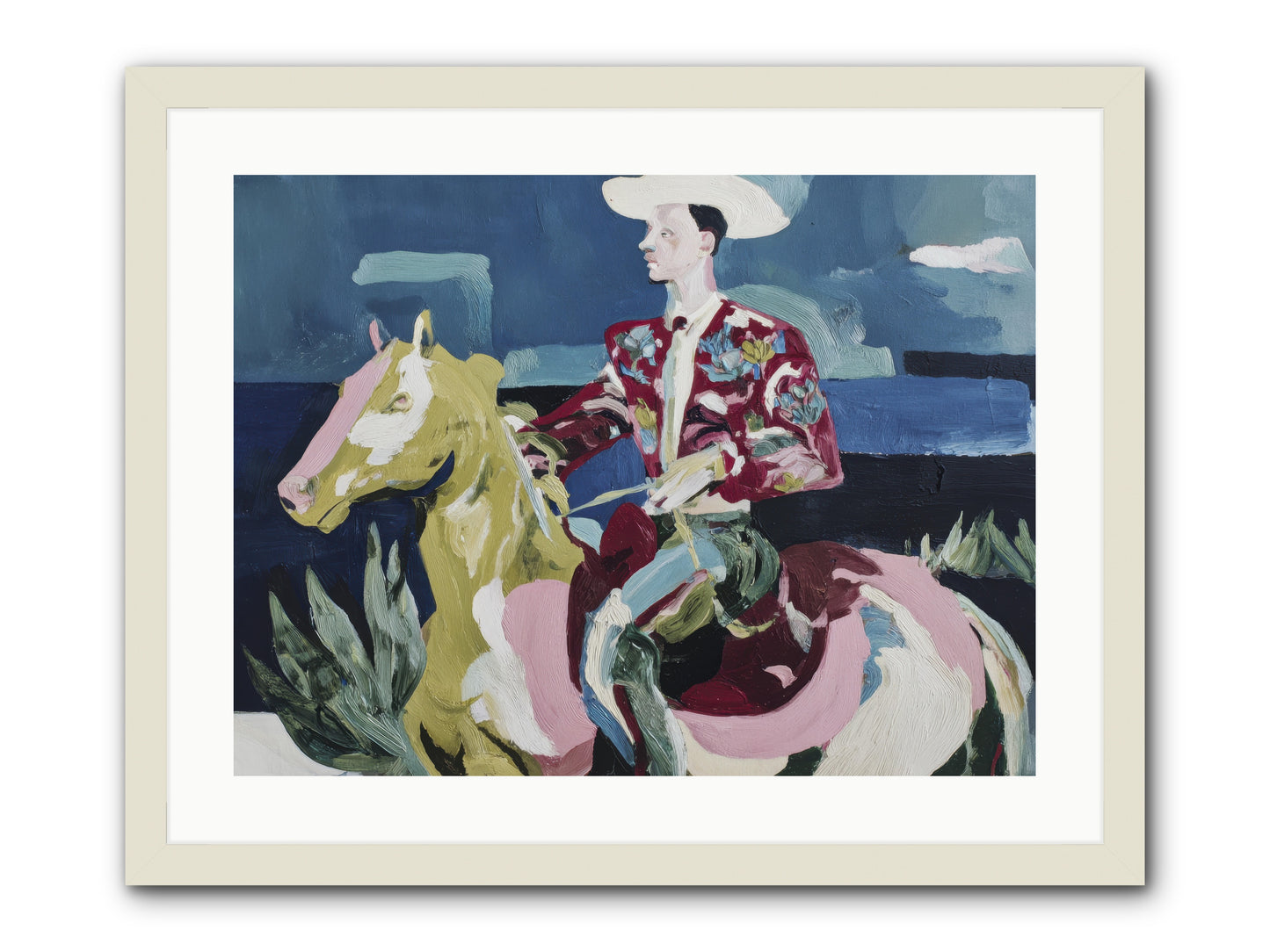Between Land and Sea -- Framed Print - White 24x18
