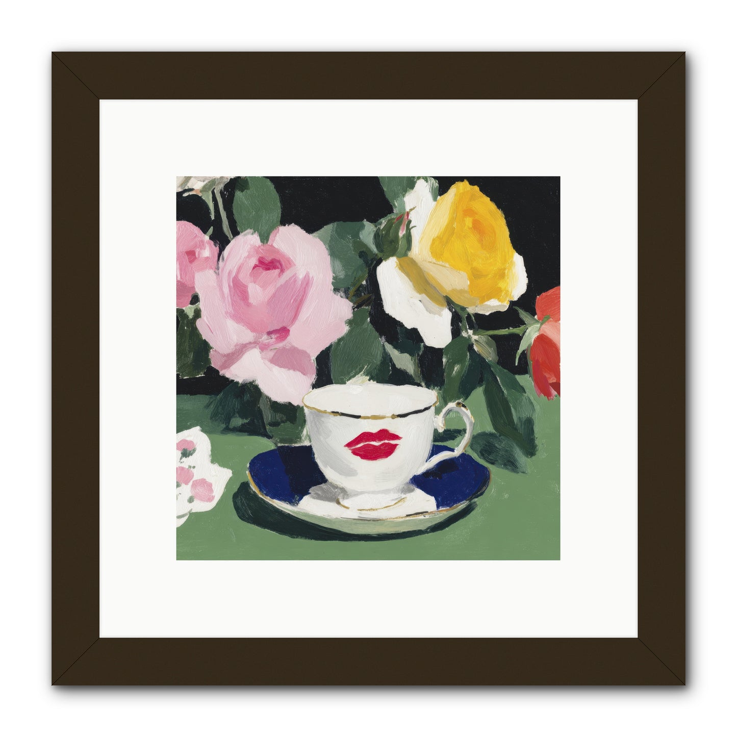 Between Love And Reverence -- Framed Print - Black 10x10