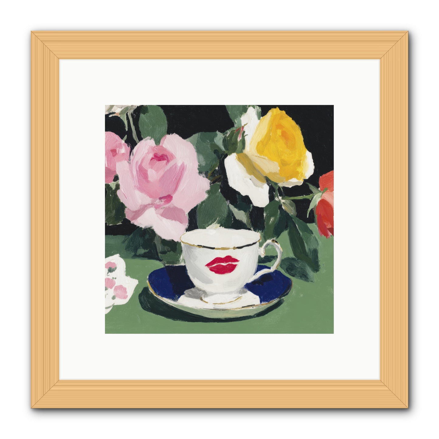 Between Love And Reverence -- Framed Print - Natural 10x10