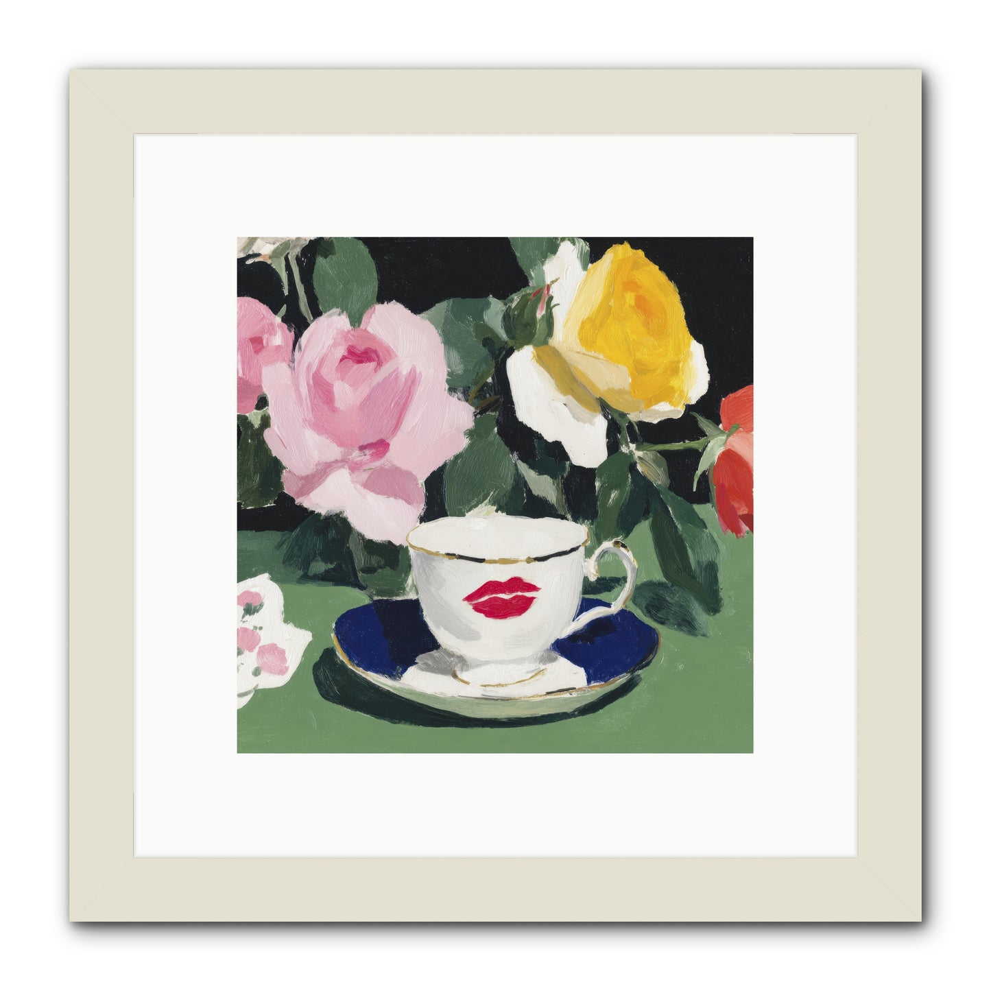 Between Love And Reverence -- Framed Print - White 10x10