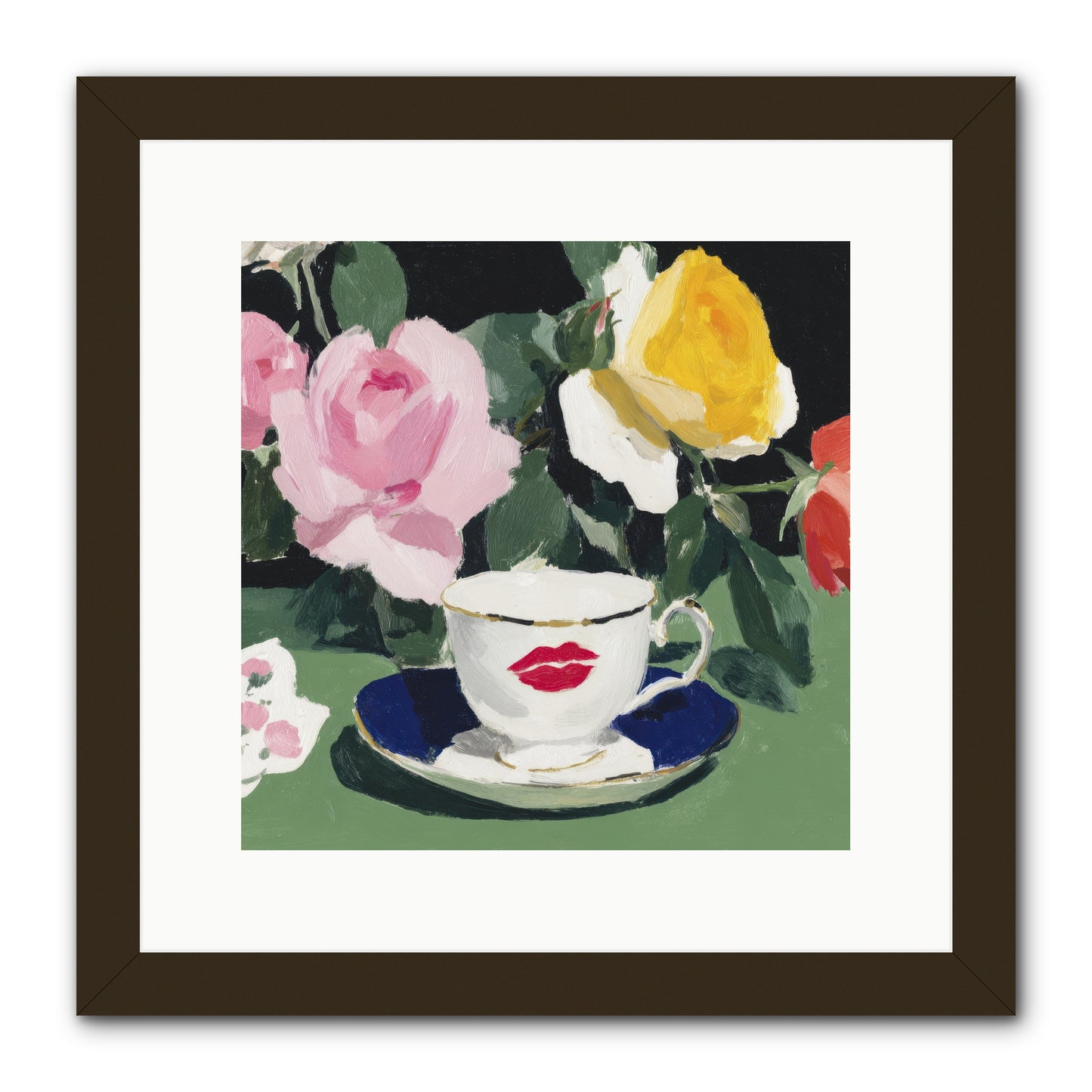Between Love And Reverence -- Framed Print - Black 12x12