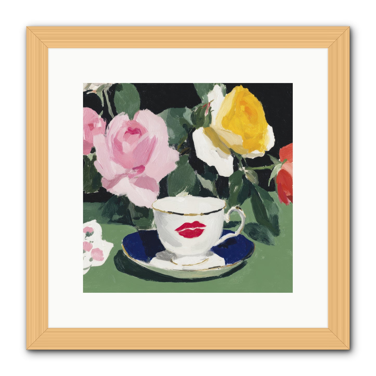 Between Love And Reverence -- Framed Print - Natural 12x12