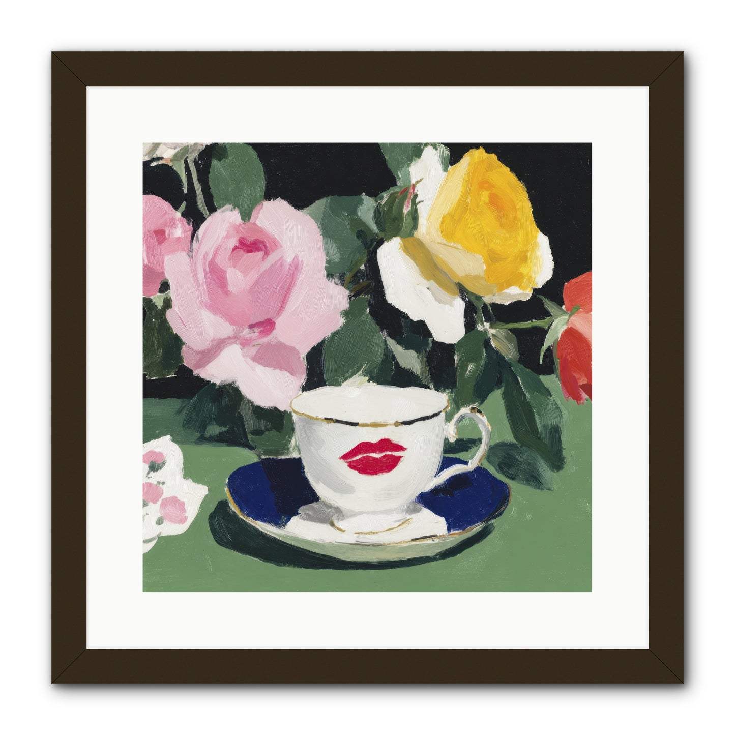 Between Love And Reverence -- Framed Print - Black 16x16